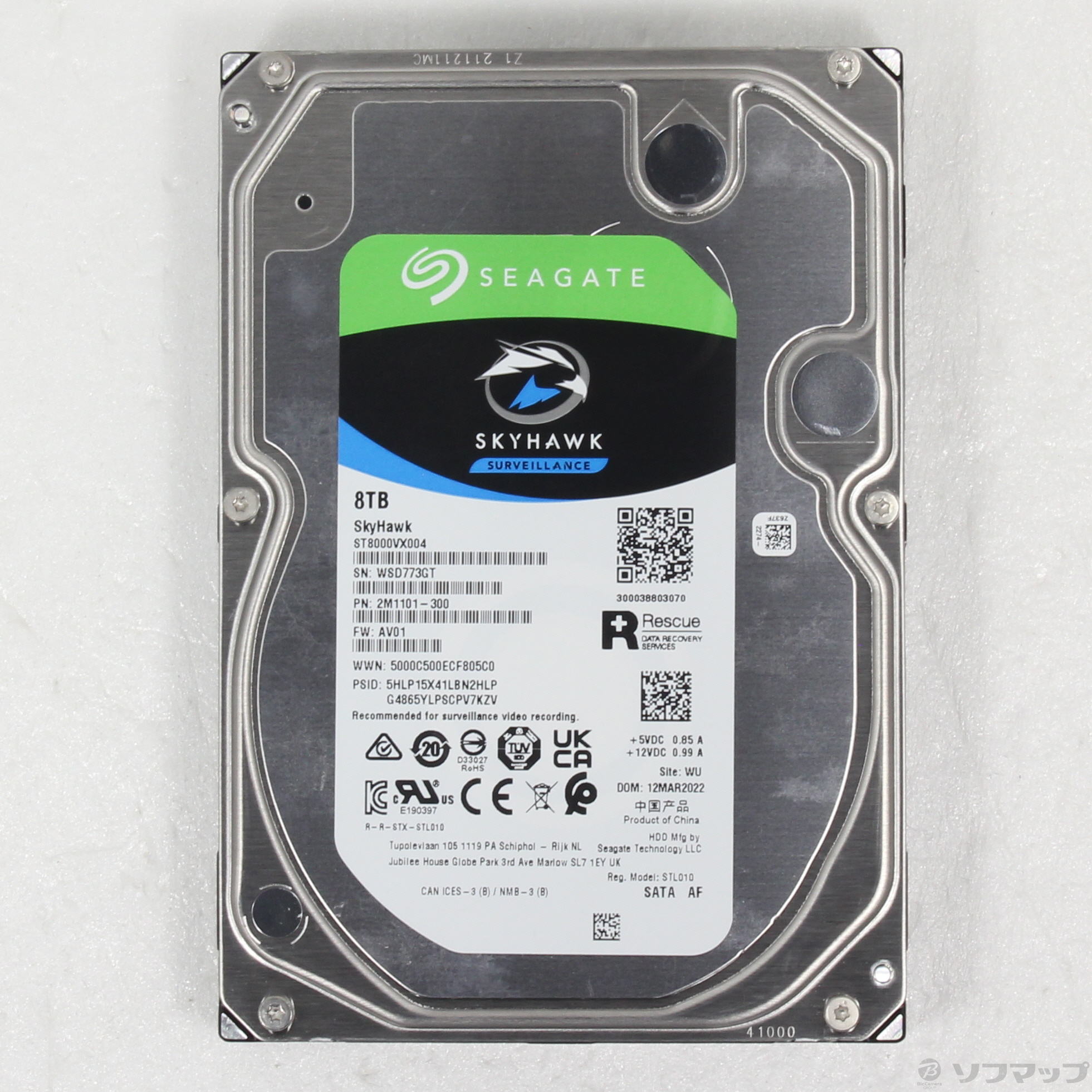 (中古)Seagate ST8000VX004(262-ud)