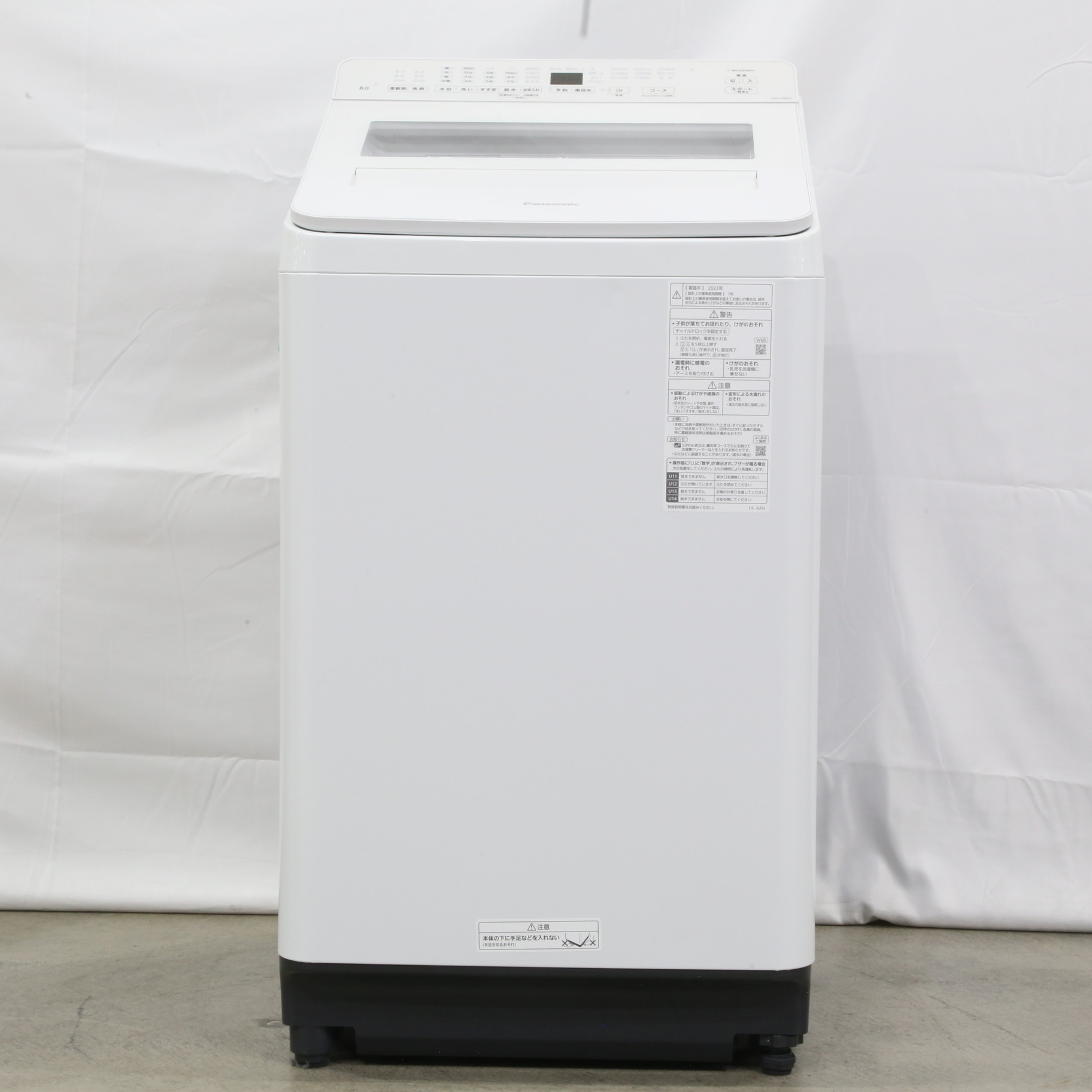 中古】〔展示品〕 全自動洗濯機 FAシリーズ ホワイト NA-FA8K2-W 