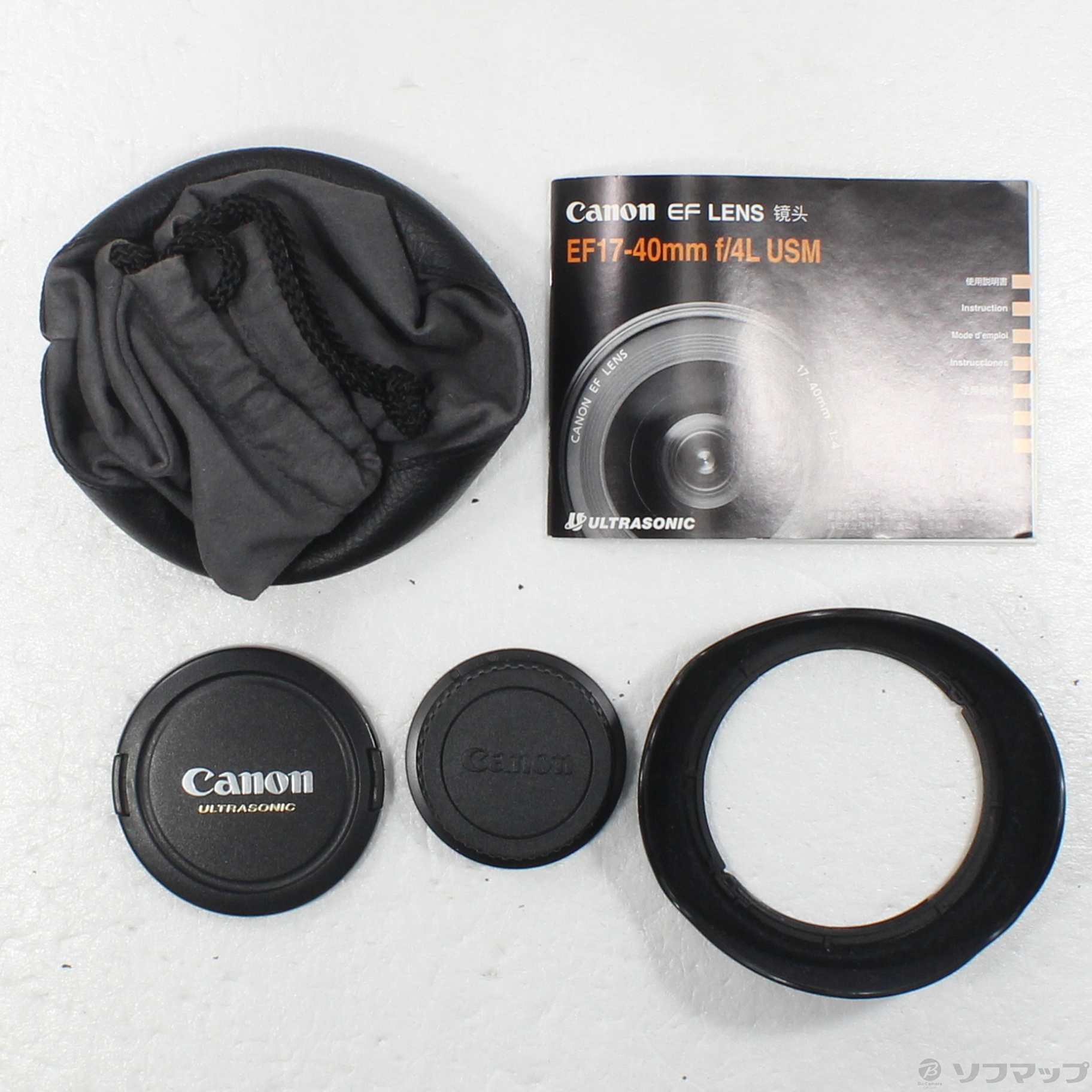 Canon EF17-40 F4L USM レンズフード ケース付き 【公式通販】