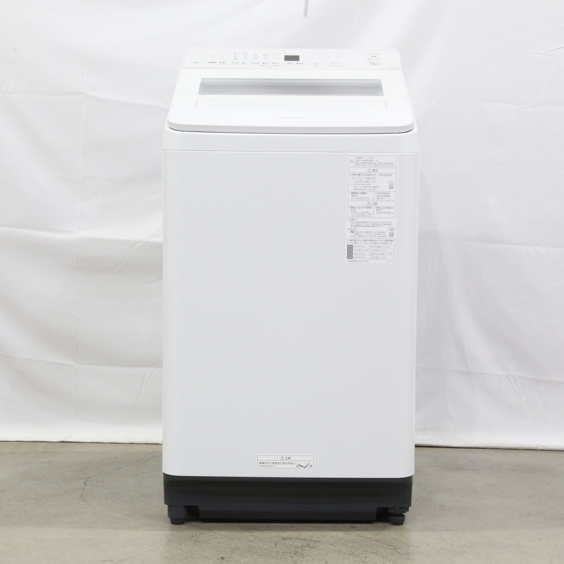 中古】〔展示品〕 全自動洗濯機 FAシリーズ ホワイト NA-FA8K2-W 