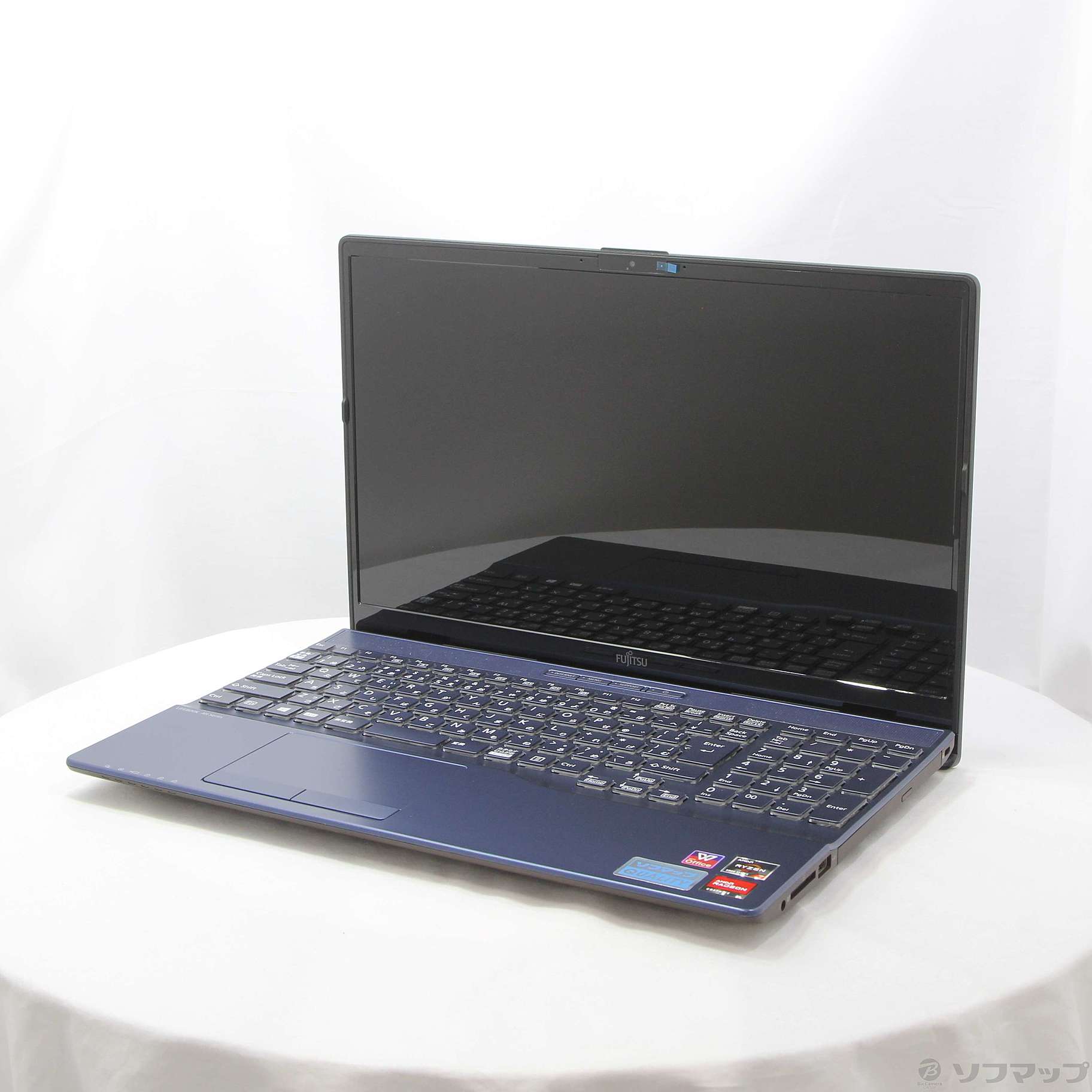 中古】LIFEBOOK AH50／F3 FMVA50F3L2 メタリックブルー ［AMD Ryzen 7 5700U  (1.8GHz)／16GB／SSD256GB／15.6インチワイド］ [2133055837906] - リコレ！|ビックカメラグループ  ソフマップの中古通販サイト