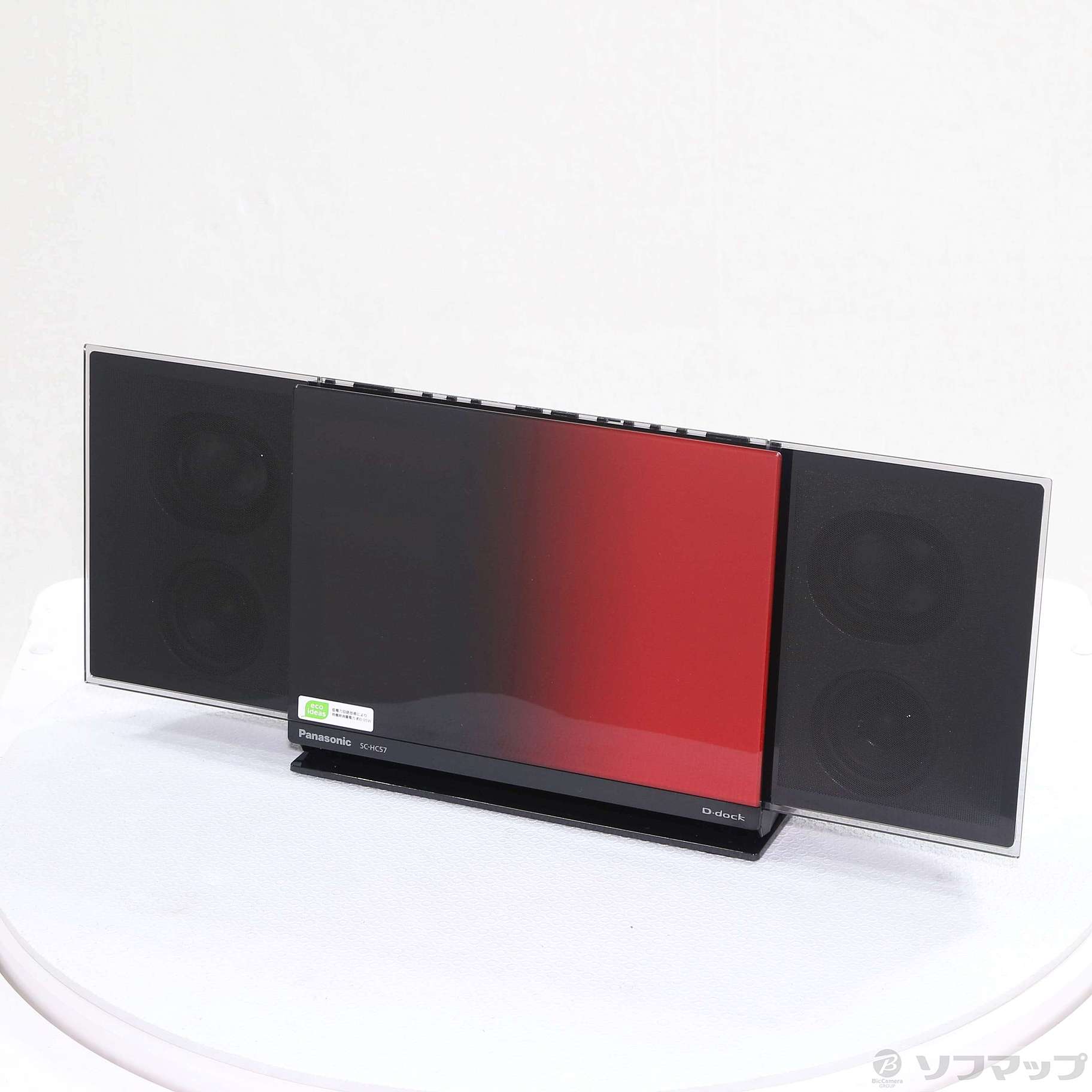 超美品Panasonic コンパクトステレオシステムD-Dock SC-HC57 Amazon.co.jp: Panasonic コンパクトステレオシステム D-dock レッド