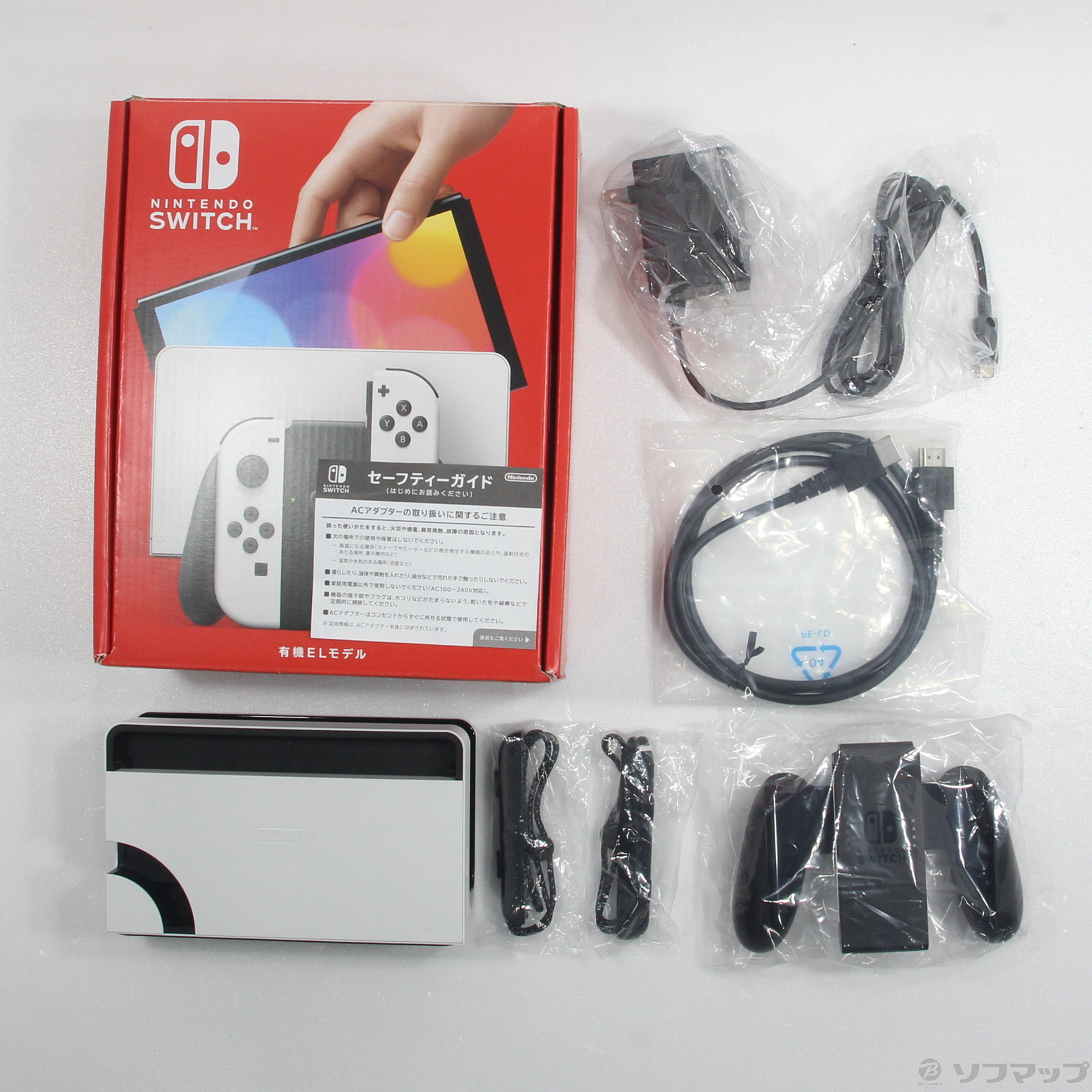 中古品〕 Nintendo Switch 有機ELモデル Joy-Con(L)／(R) ホワイト｜の 