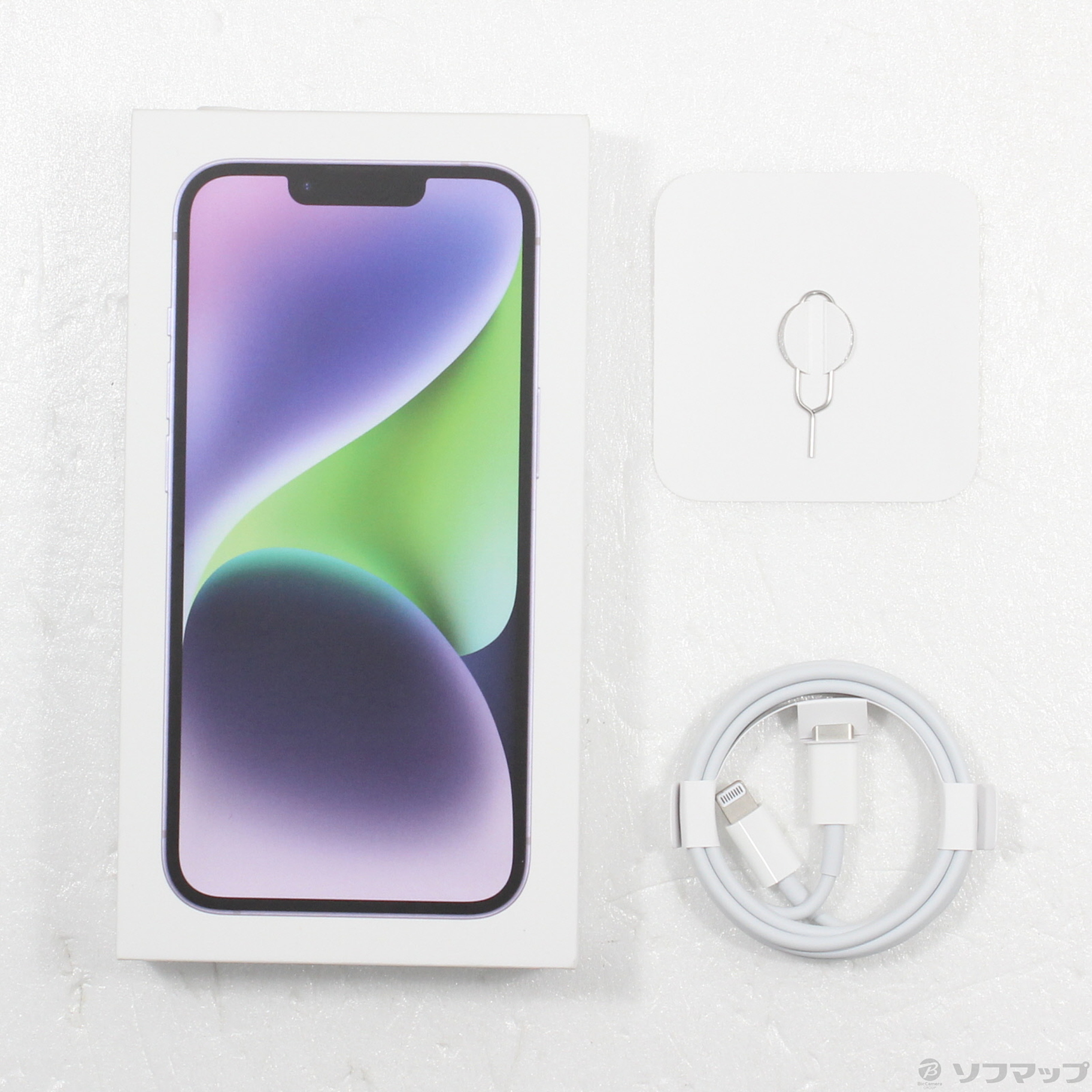中古】iPhone14 128GB パープル MPUY3J／A SIMフリー