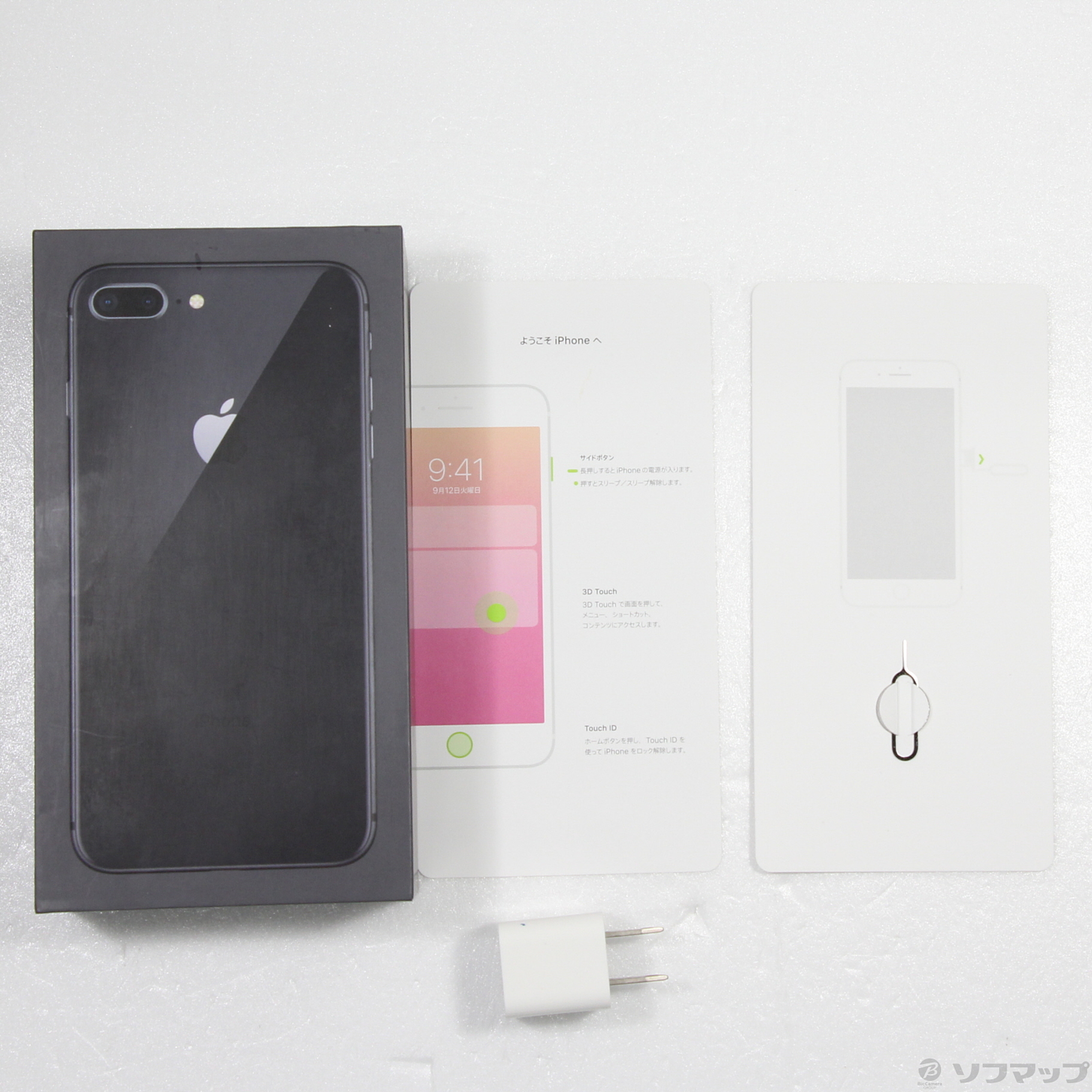 中古】iPhone8 Plus 256GB スペースグレイ NQ9N2J／A SIMフリー 