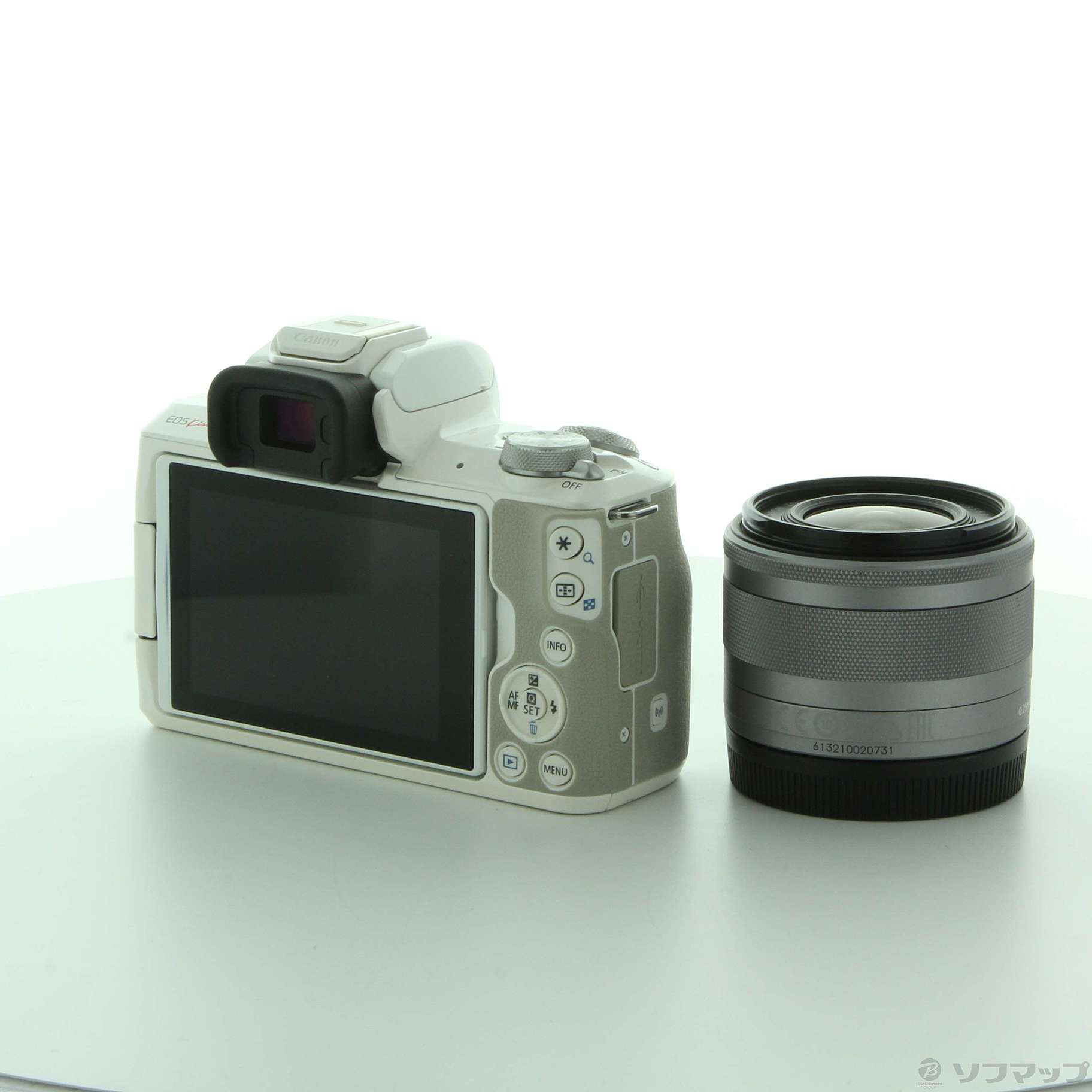 中古】EOS Kiss M ホワイト EFM1545 IS STM レンズキット