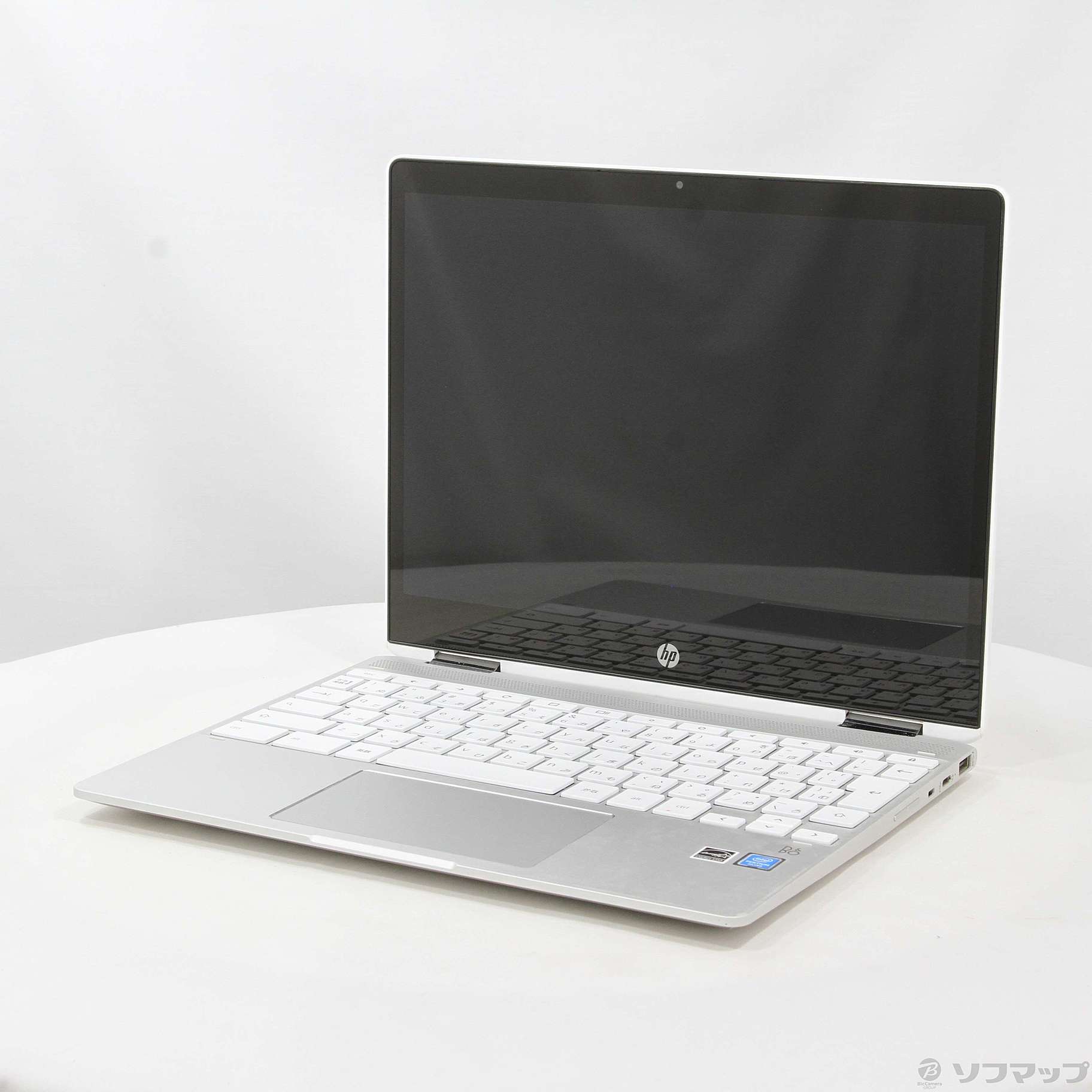 HP Chromebook x360 12b-ca0002TU 8MD65PA-AAAA セラミックホワイトu0026ナチュラルシルバー ［Pentium  Silver N5000 (1.1GHz)／4GB／eMMC64GB／12インチワイド］