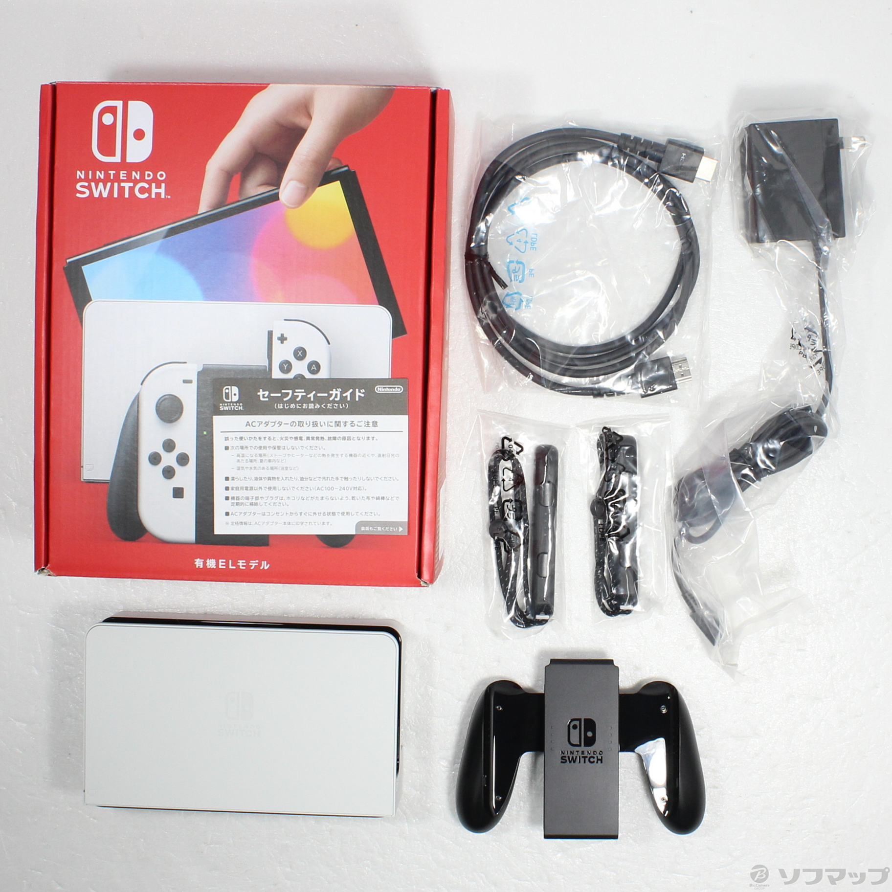 〔中古品〕 Nintendo Switch 有機ELモデル Joy-Con(L)／(R) ホワイト