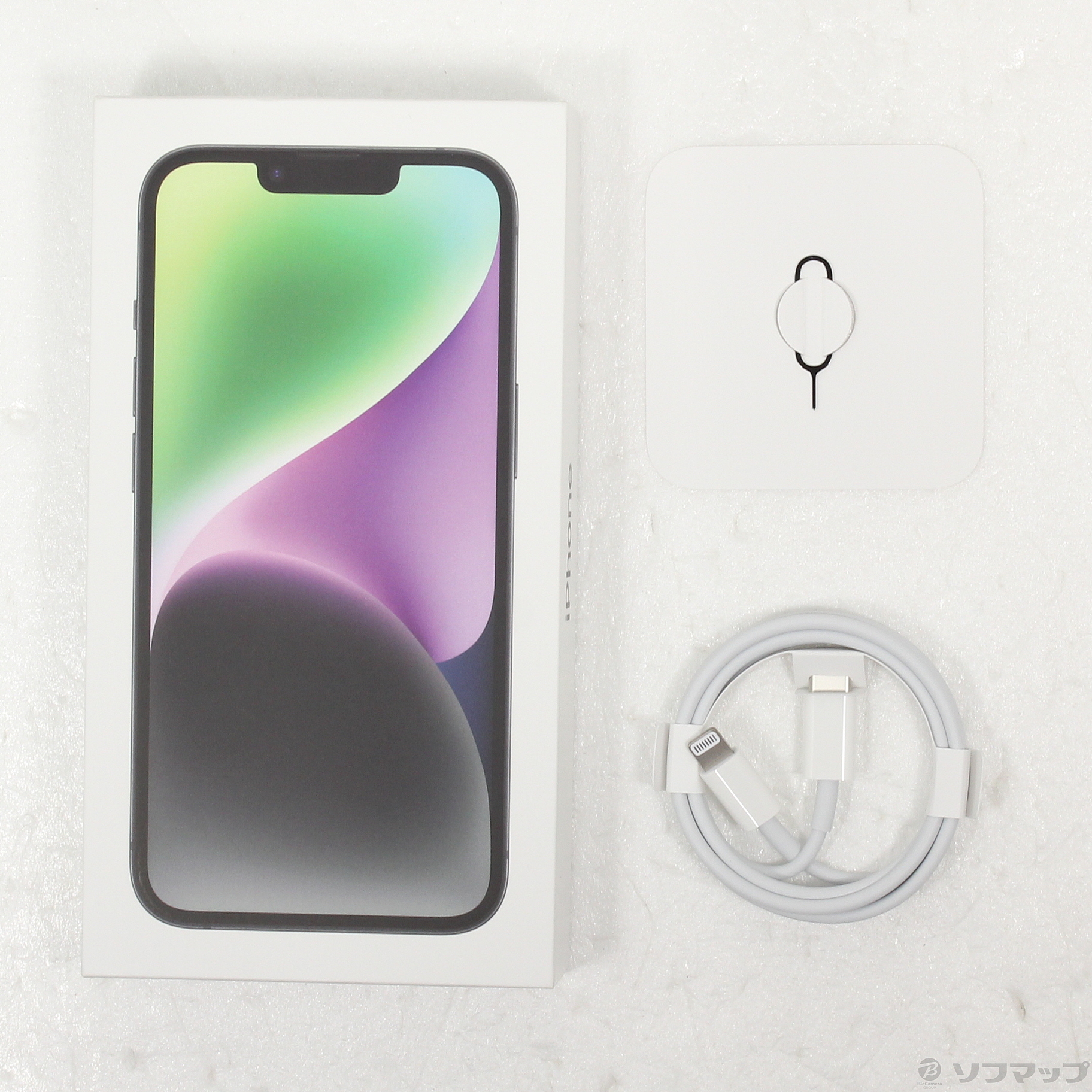 中古】iPhone14 128GB ミッドナイト MPUD3J／A SIMフリー