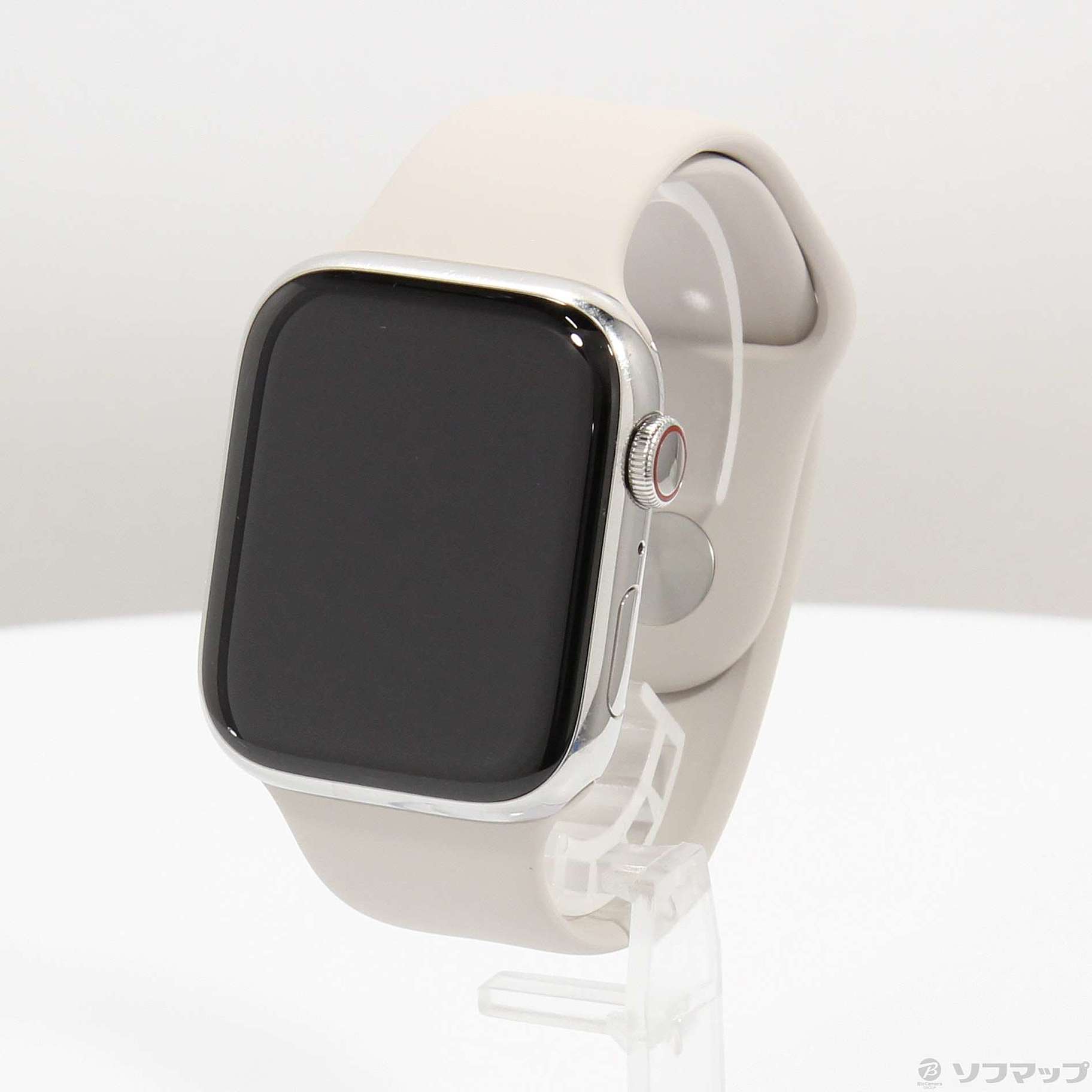 中古】Apple Watch Series 7 GPS + Cellular 45mm シルバーステンレススチールケース スターライトスポーツバンド  [2133056081698] - リコレ！|ビックカメラグループ ソフマップの中古通販サイト