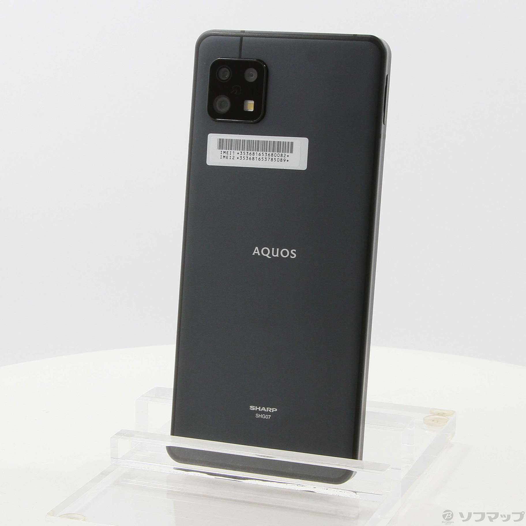 ほぼ未使用 SIMフリー SHG07 AQUOS sense6s ブラック J:COM アクオス