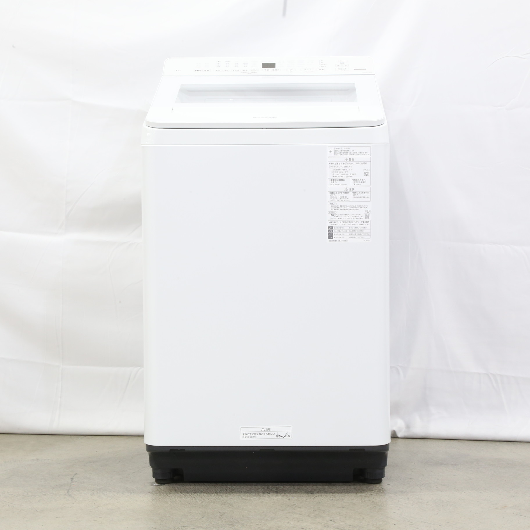 中古】〔展示品〕 全自動洗濯機 FAシリーズ ホワイト NA-FA12V2-W
