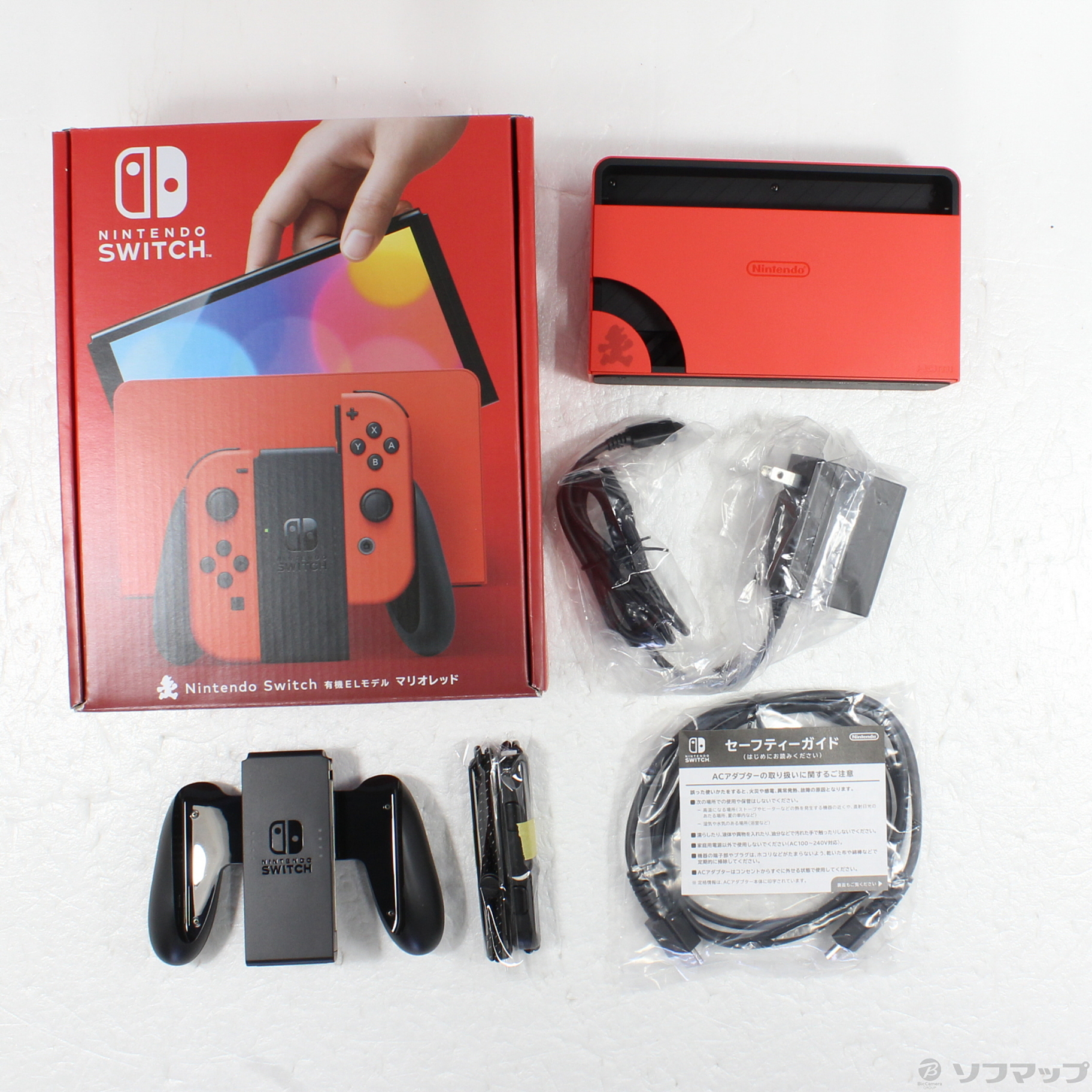 中古品〕 Nintendo Nintendo Switch 有機ELモデル マリオレッド｜の 