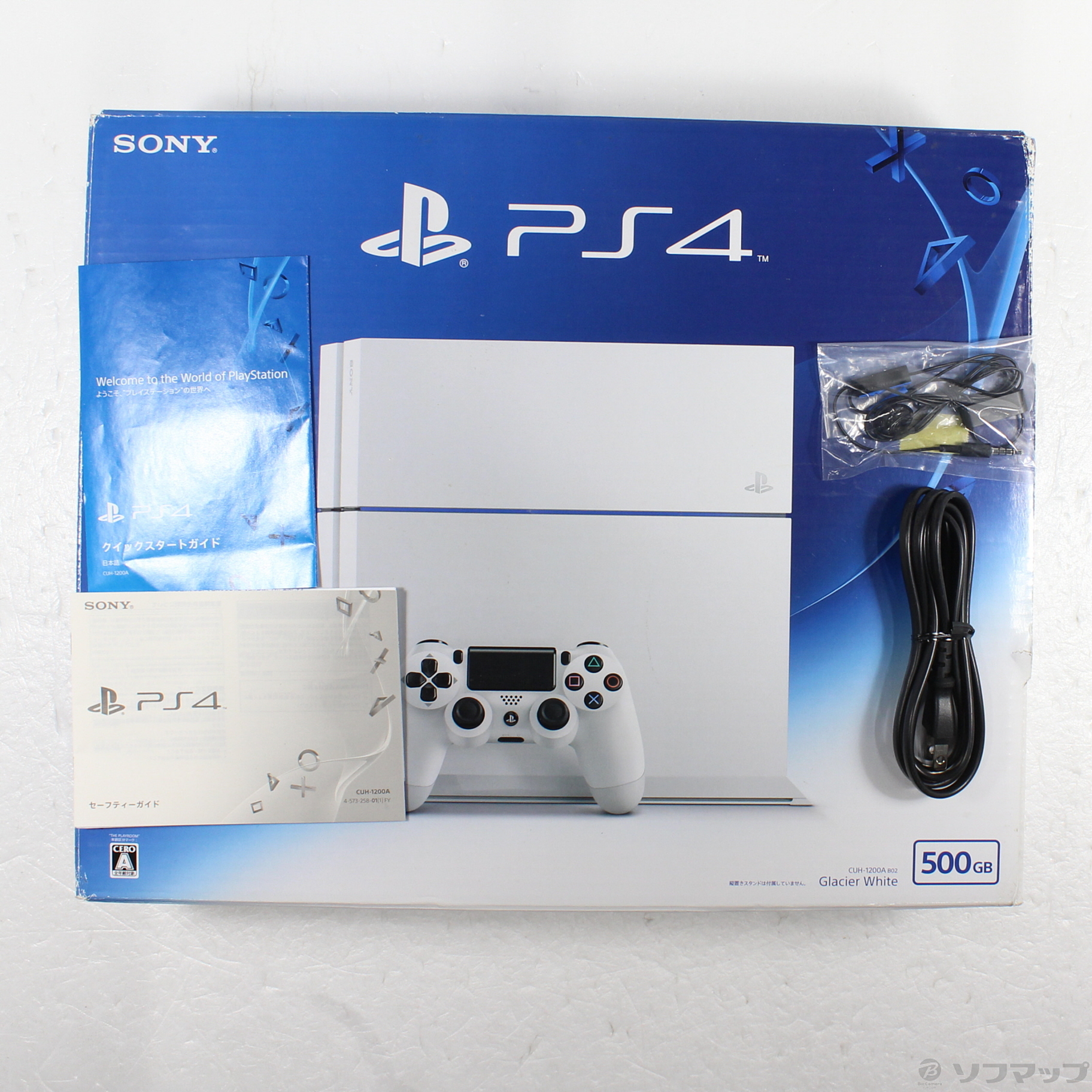 中古】PlayStation 4 グレイシャー・ホワイト CUH-1200AB [2133056128010] - リコレ！|ビックカメラグループ  ソフマップの中古通販サイト