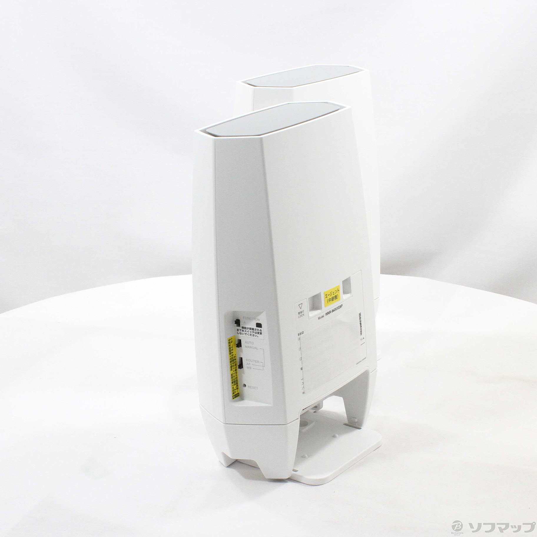 中古】〔展示品〕 AirStation Wi-Fi6E対応ルーター 2台セット WNR
