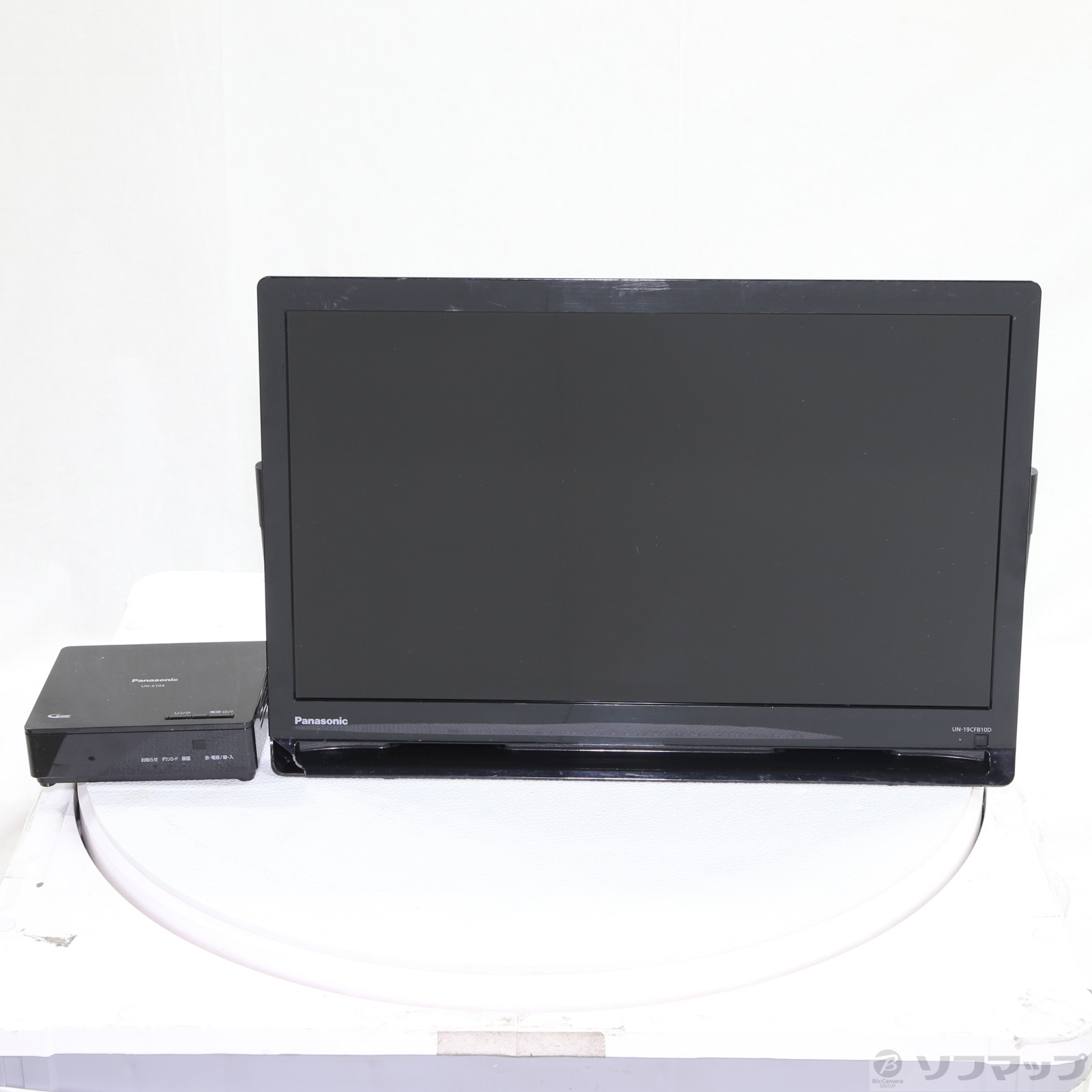 〔中古品（難あり）〕 ポータブルテレビ プライベートビエラ ブラック UN-19CFB10-K ［19V型］