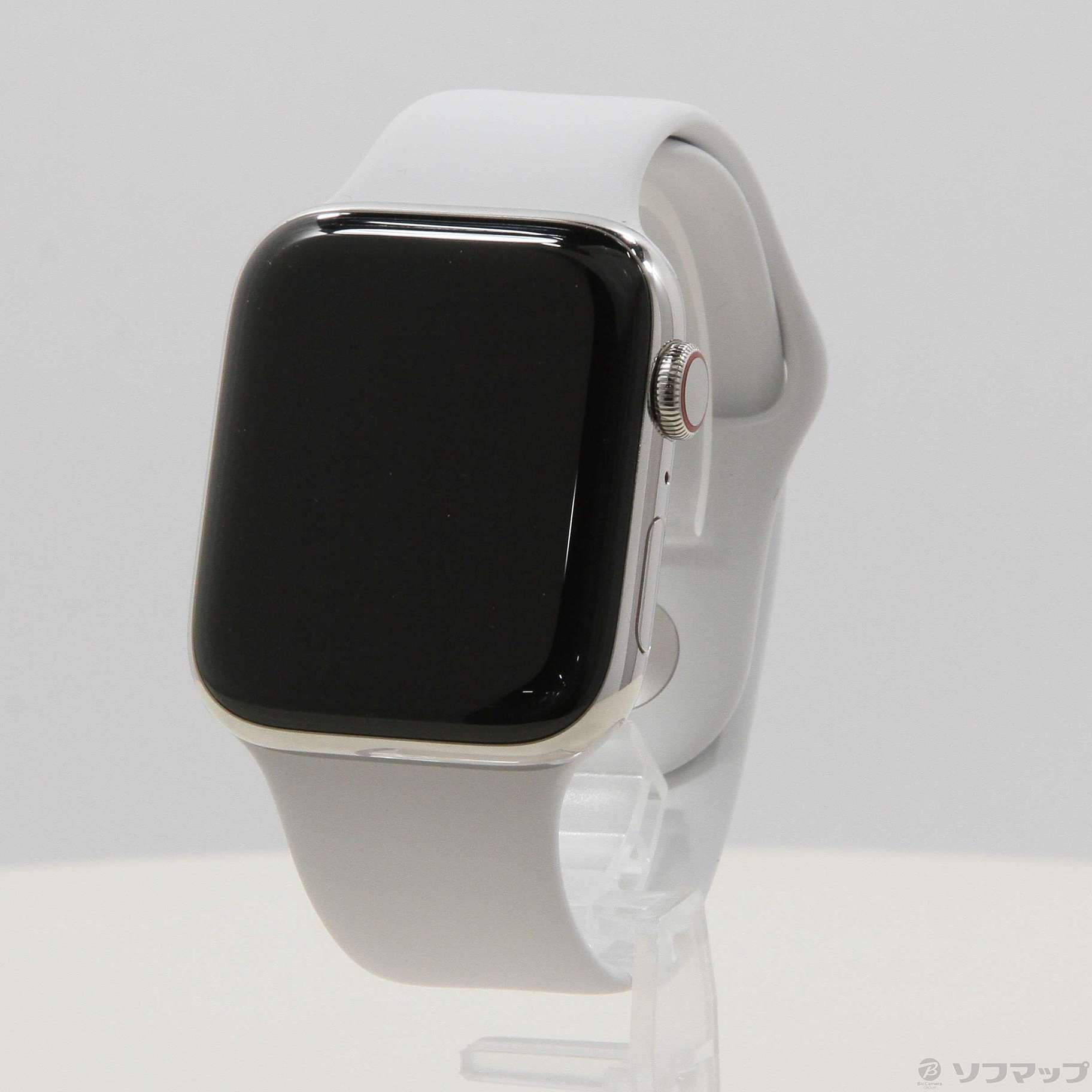 中古】Apple Watch Series 4 GPS + Cellular 44mm ステンレススチールケース ホワイトスポーツバンド  [2133056172570] - リコレ！|ビックカメラグループ ソフマップの中古通販サイト - 定価 セール