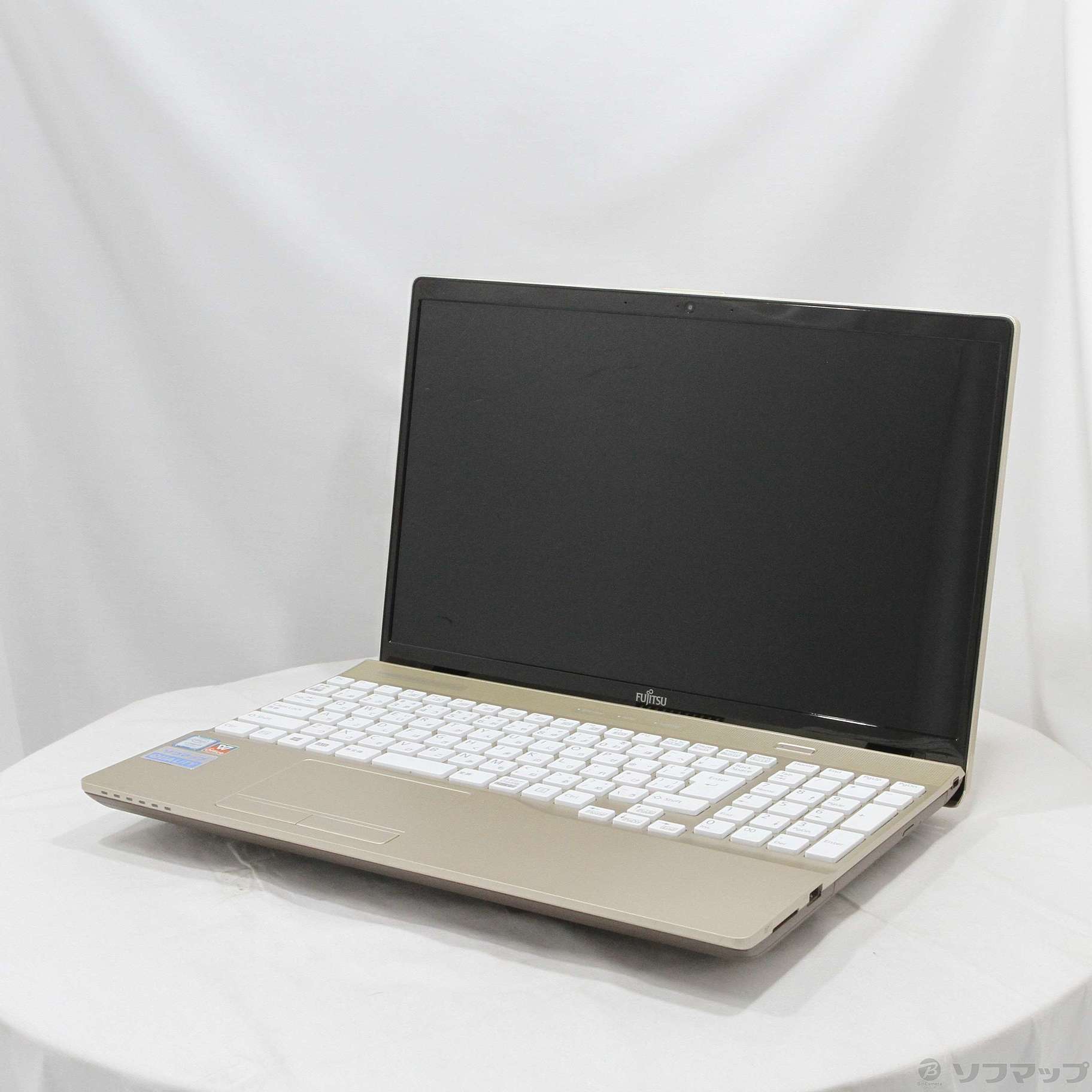 中古】格安安心パソコン LIFEBOOK AH45／C2 FMVA45C2G シャンパンゴールド 〔Windows 10〕  ［Core-i3-7020U (2.3GHz)／4GB／HDD1TB／15.6インチワイド］ [2133056219541] -  リコレ！|ビックカメラグループ ソフマップの中古通販サイト