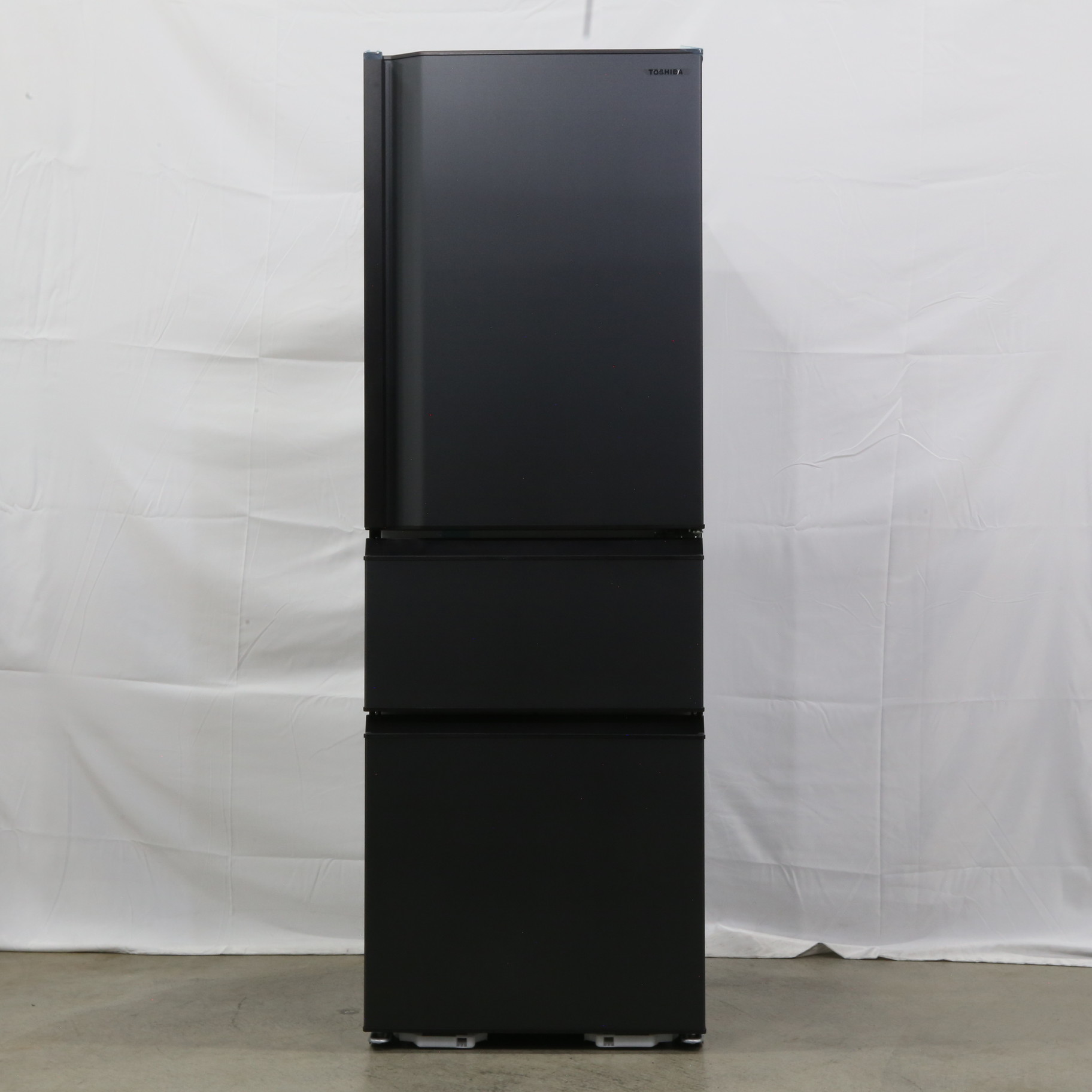 TOSHIBA 東芝 冷蔵庫【3ドア/右開き/356L/マットチャコール】