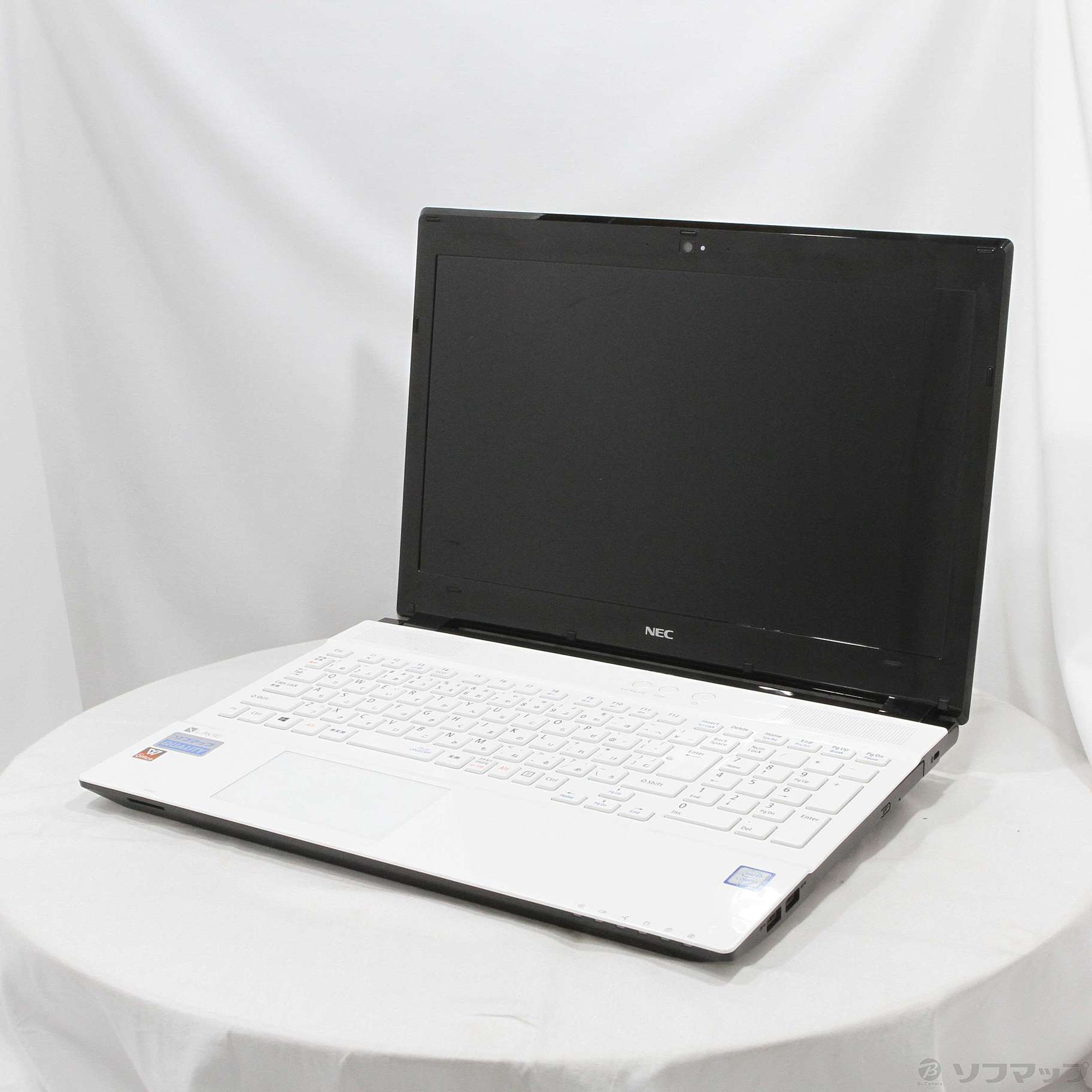 中古】格安安心パソコン LaVie Note Standard NS350／GAW PC-NS350GAW クリスタルホワイト 〔Windows  10〕 ［Core i3 7100U (2.4GHz)／4GB／HDD1TB／15.6インチワイド］ [2133056249722] -  リコレ！|ビックカメラグループ ソフマップの中古通販サイト