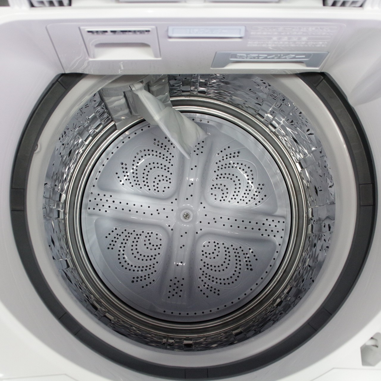 中古】〔展示品〕 縦型乾燥洗濯機 ホワイト系 ES-TX8H-W ［洗濯8.0kg 