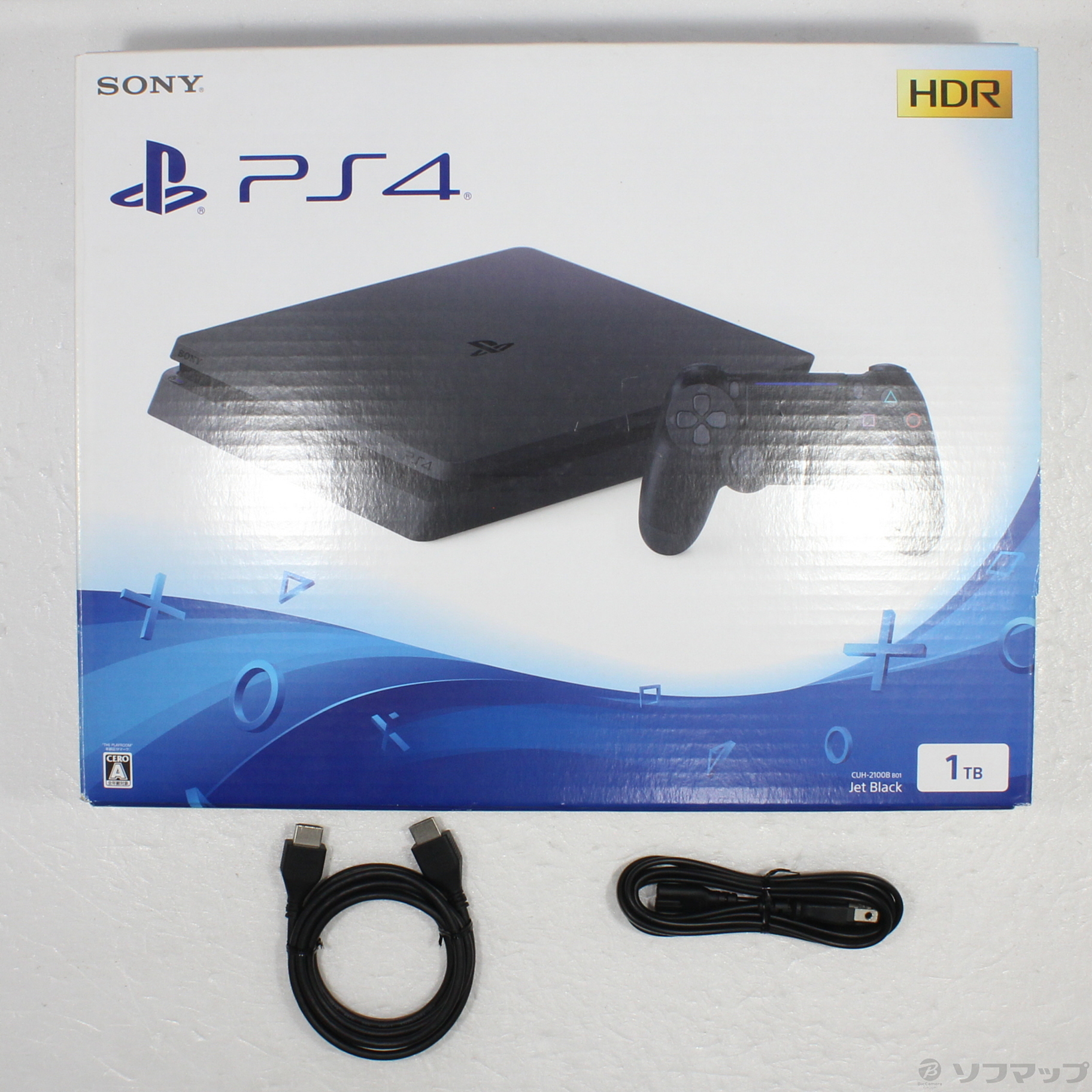 中古】PlayStation 4 ジェット・ブラック 1TB [2133056300751 