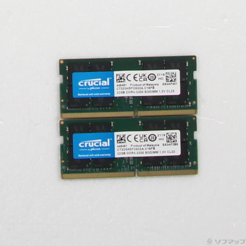 【新品・未開封】Crucial CT2K32G4SFD832A 32GB×2枚組 価格.com - crucial CT2K32G4SFD832A [SODIMM DDR4 PC4-25600