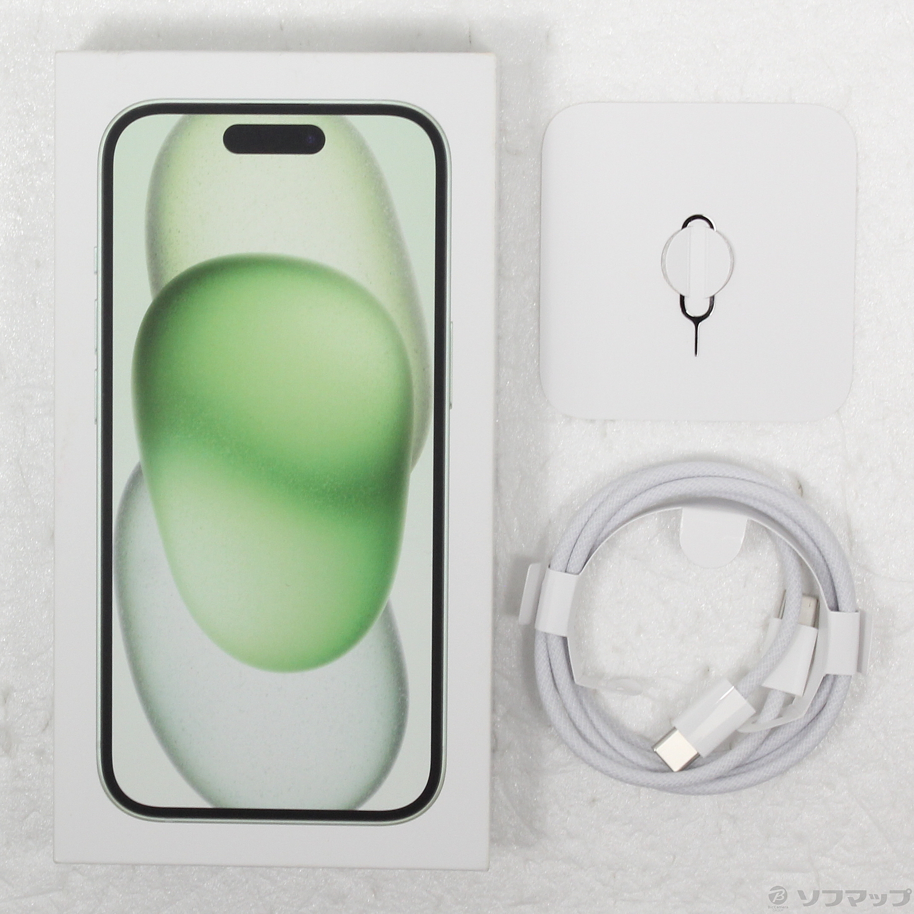 中古】iPhone15 128GB グリーン MTMM3J／A SIMフリー