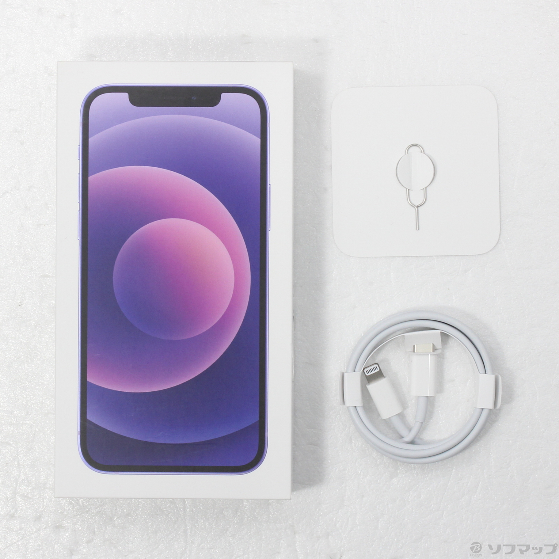 中古】iPhone12 64GB パープル MJNH3J／A SIMフリー [2133056331977