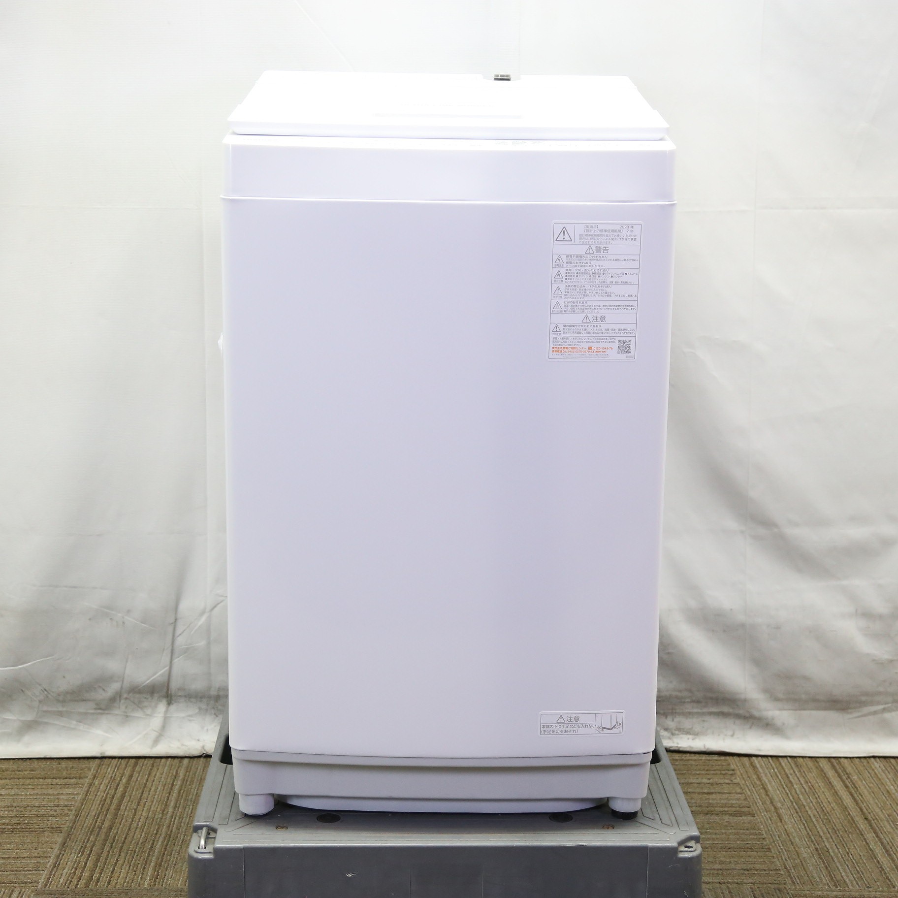 中古】〔展示品〕 全自動洗濯機 ZABOON（ザブーン） グランホワイト AW 