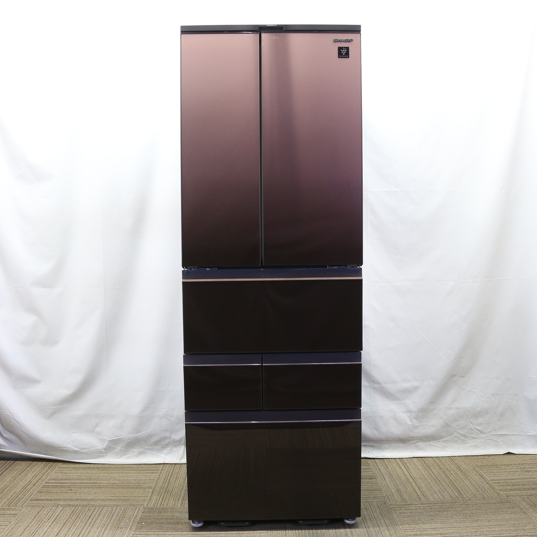 中古】〔展示品〕 プラズマクラスター冷蔵庫 グラデーションスタッコ 
