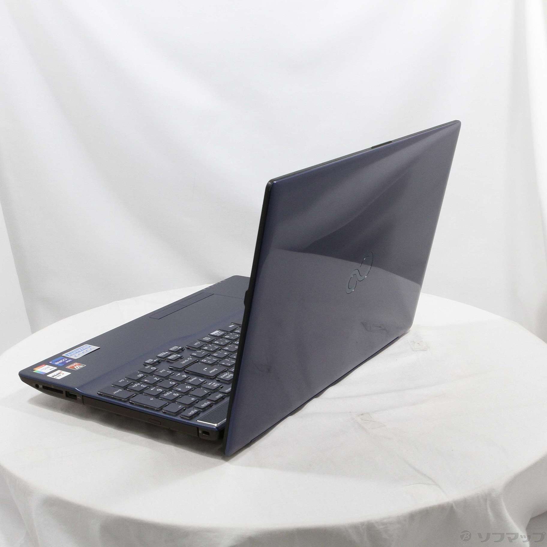 中古】LIFEBOOK AH58／E3 FMVA58E3LN メタリックブルー ［Core i7 1165G7 (2.8GHz)／16GB／SSD1TB／15.6インチワイド］  [2133056454096] - リコレ！|ビックカメラグループ ソフマップの中古通販サイト