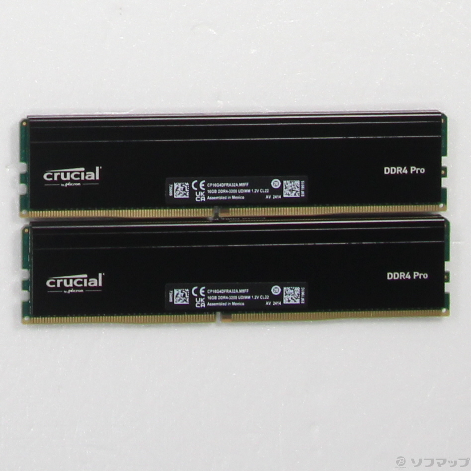 Crucial CP2K16G4DFRA32A 16GB 2枚組 32GB 中古 中古】CP2K16G4DFRA32A DDR4 PC4-25600 16GB 2枚組 [2133056455161