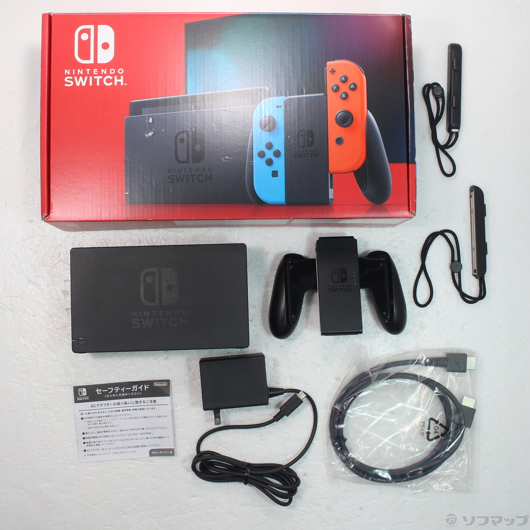 中古】Nintendo Switch Joy-Con (L) ネオンブルー／ (R) ネオン