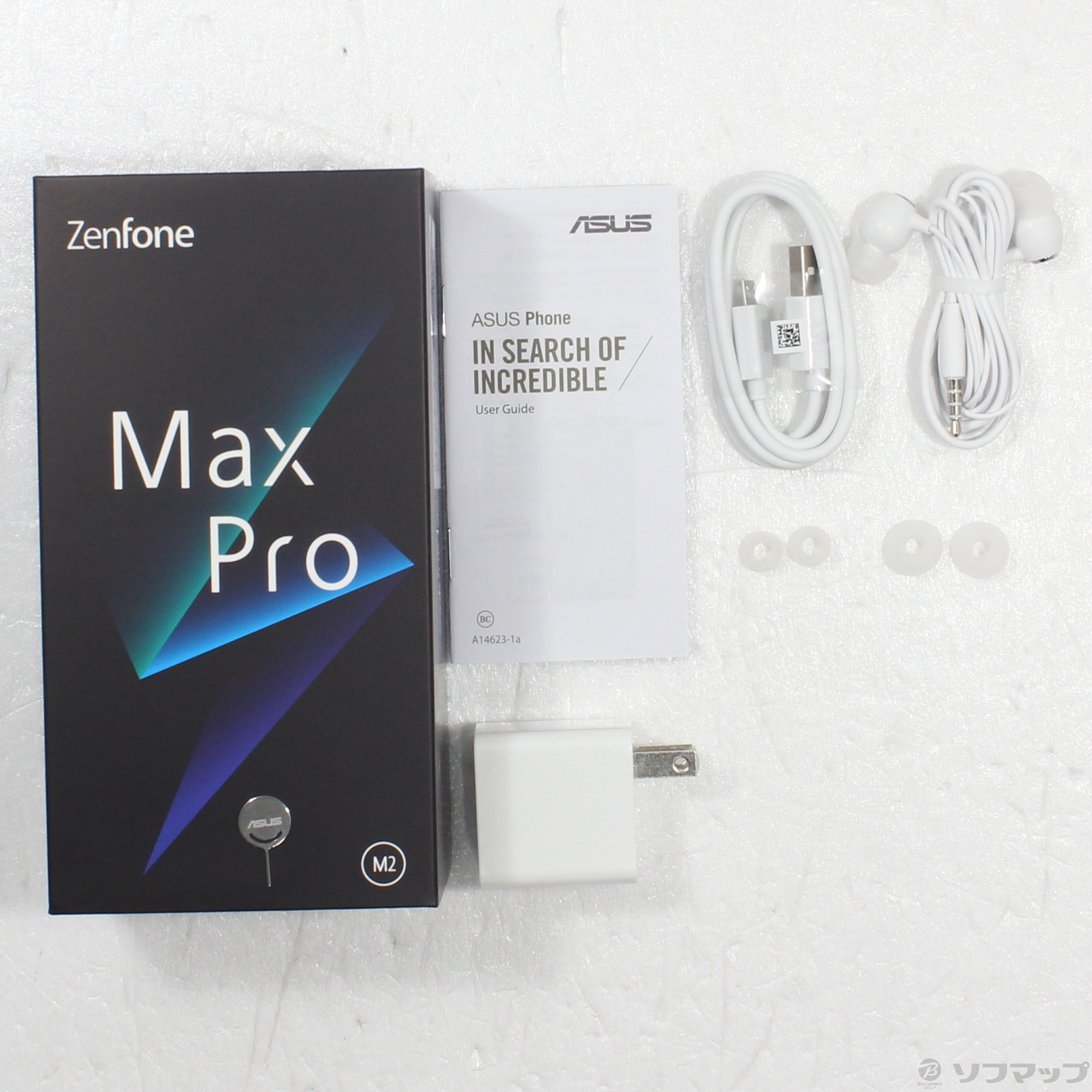 中古】ZenFone Max Pro M2 64GB ミッドナイトブルー ZB631KL-BL64S4