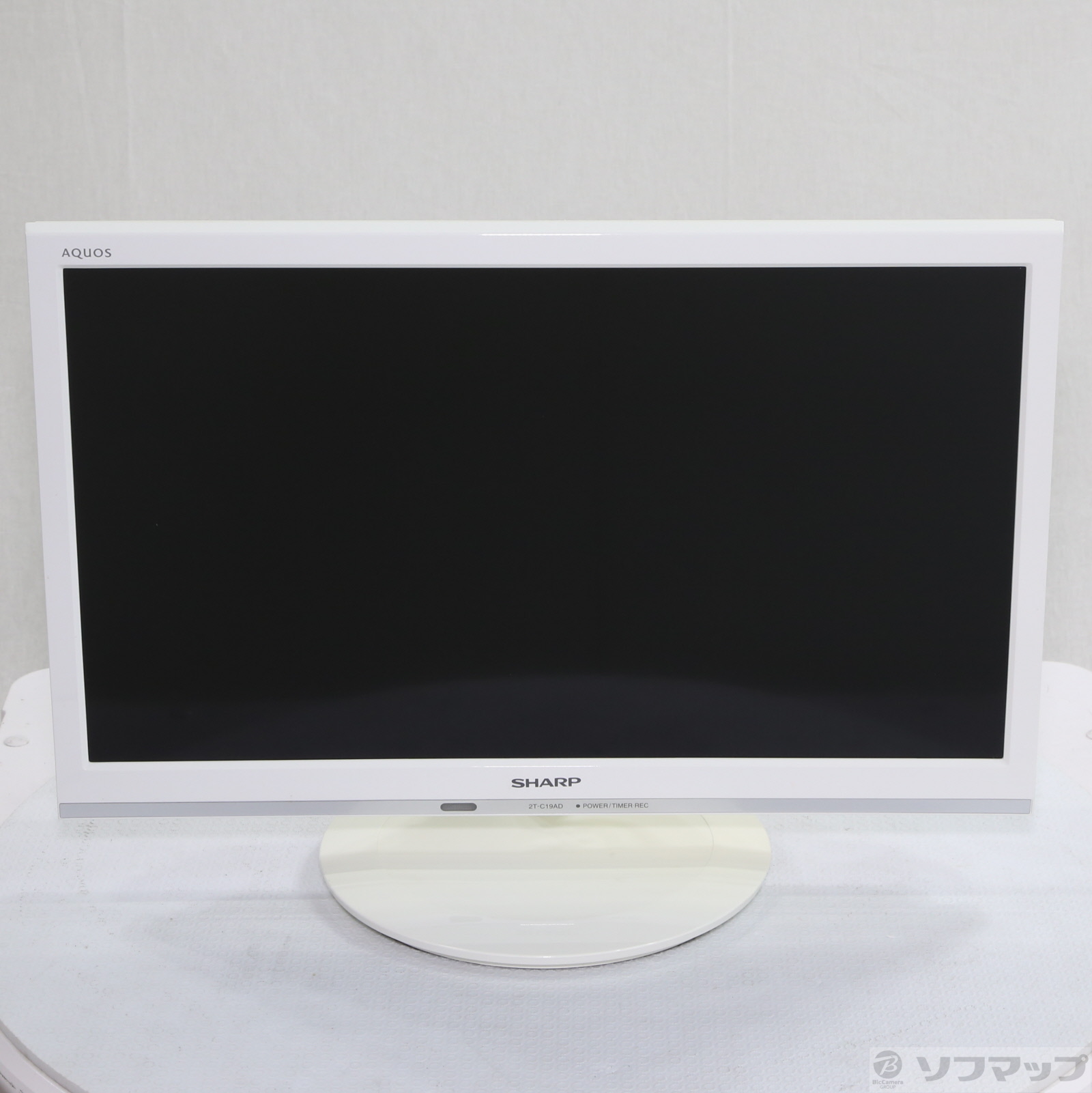 中古】〔中古品〕 液晶テレビ AQUOS(アクオス) ホワイト 2T-C19ADW ［19V型 ／ハイビジョン］ [2133056541239] -  リコレ！|ビックカメラグループ ソフマップの中古通販サイト