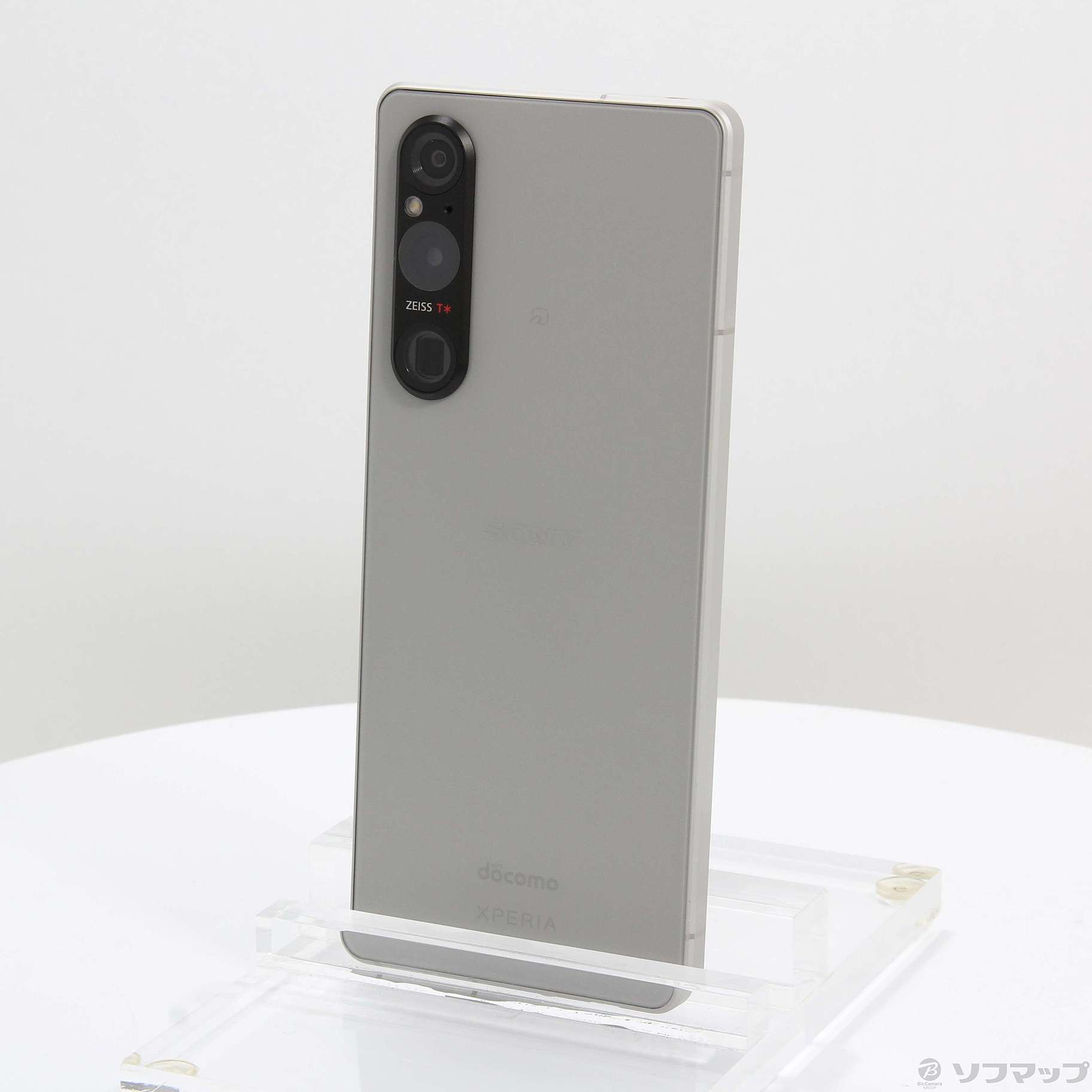 中古】Xperia 1 V 256GB プラチナシルバー SO-51D docomo SIMフリー 