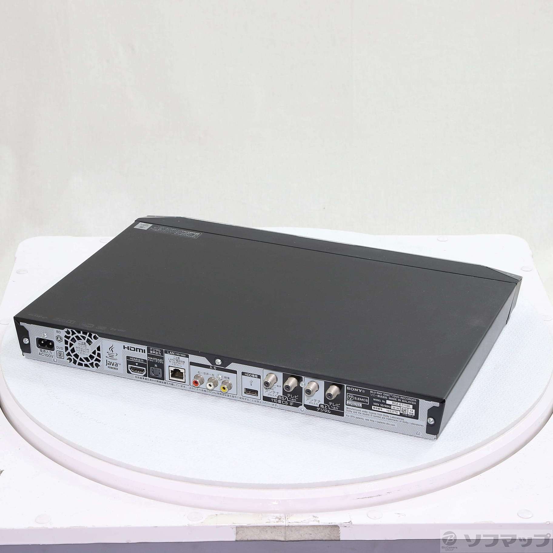 中古 SONY BD・DVD レコーダー 1TB BDZ-ET1100 2013年製O1687570