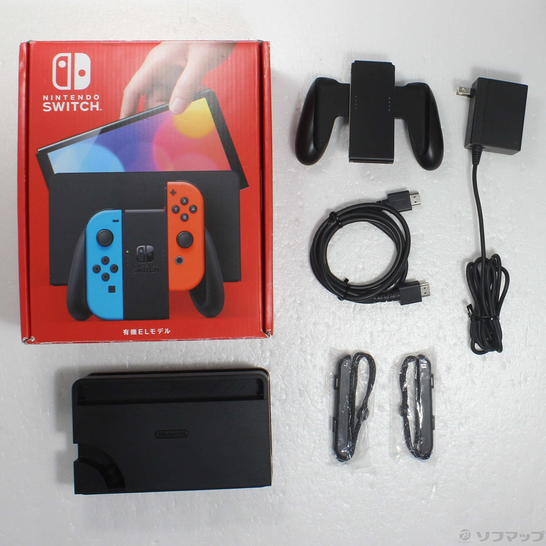 中古】Nintendo Switch 有機ELモデル Joy-Con(L) ネオンブルー／(R) ネオンレッド [2133056619709] -  リコレ！|ビックカメラグループ ソフマップの中古通販サイト