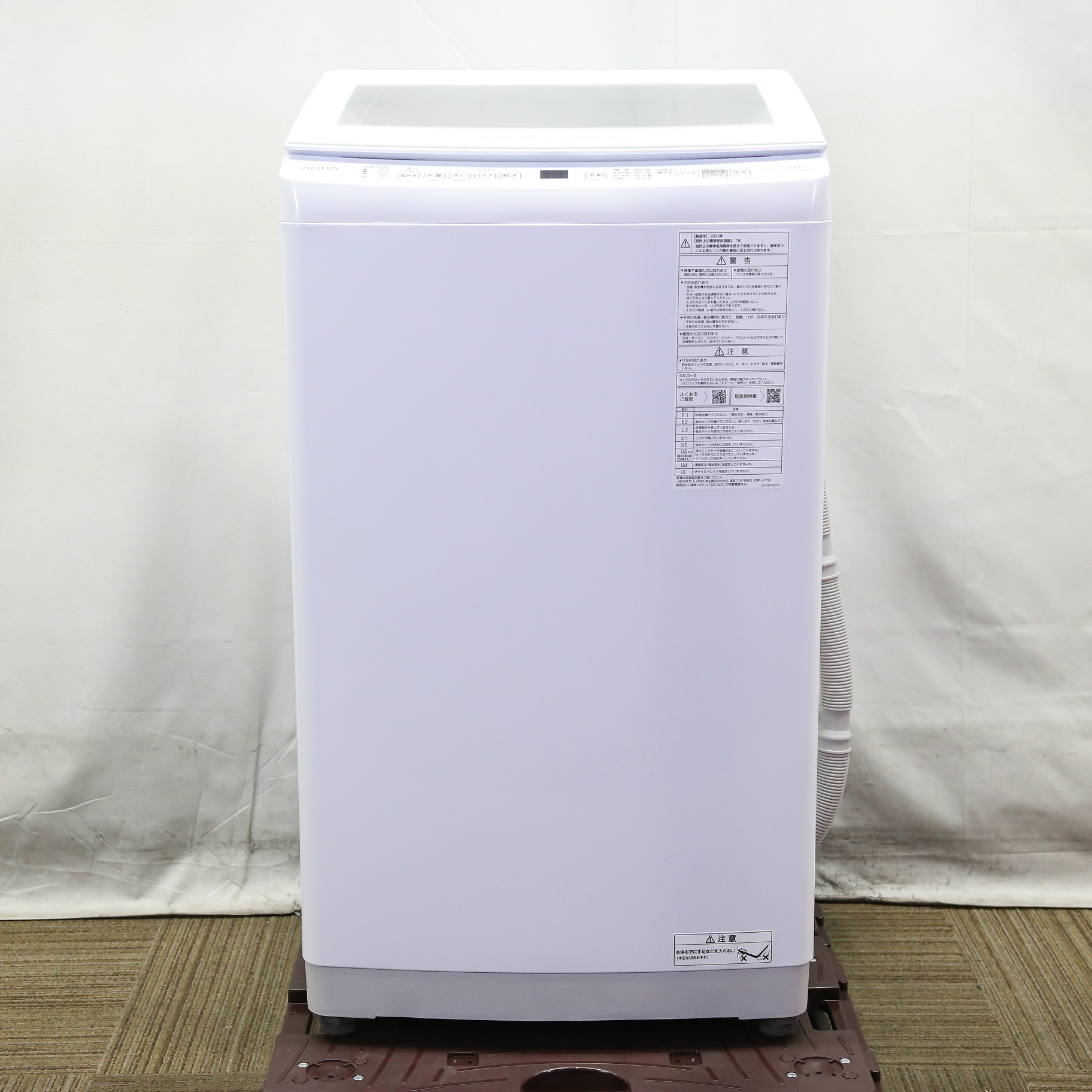 中古】〔展示品〕 インバーター全自動洗濯機 ホワイト AQW-V7P(W 