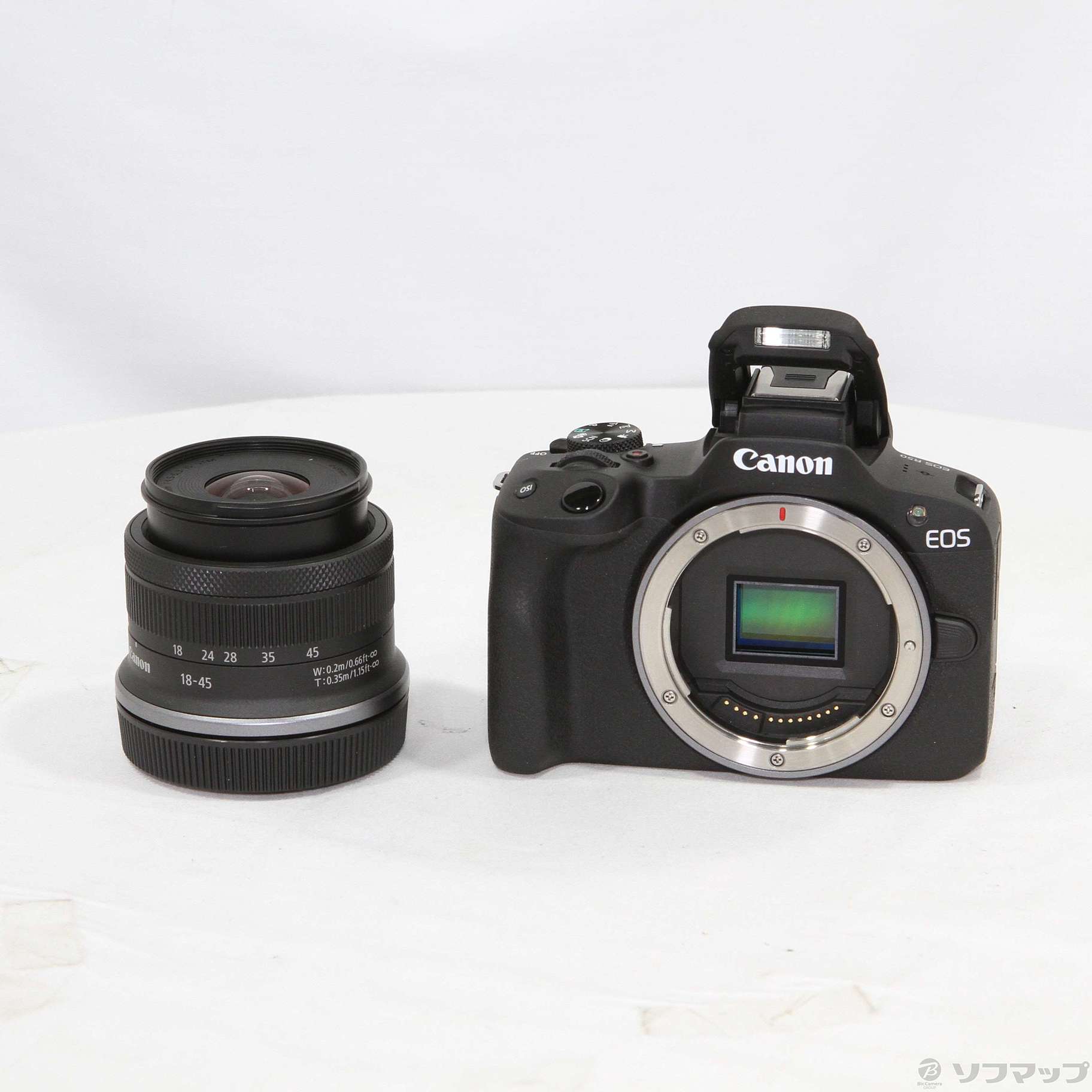 中古】EOS R50 RF-S18-45 IS STM レンズキット ブラック 