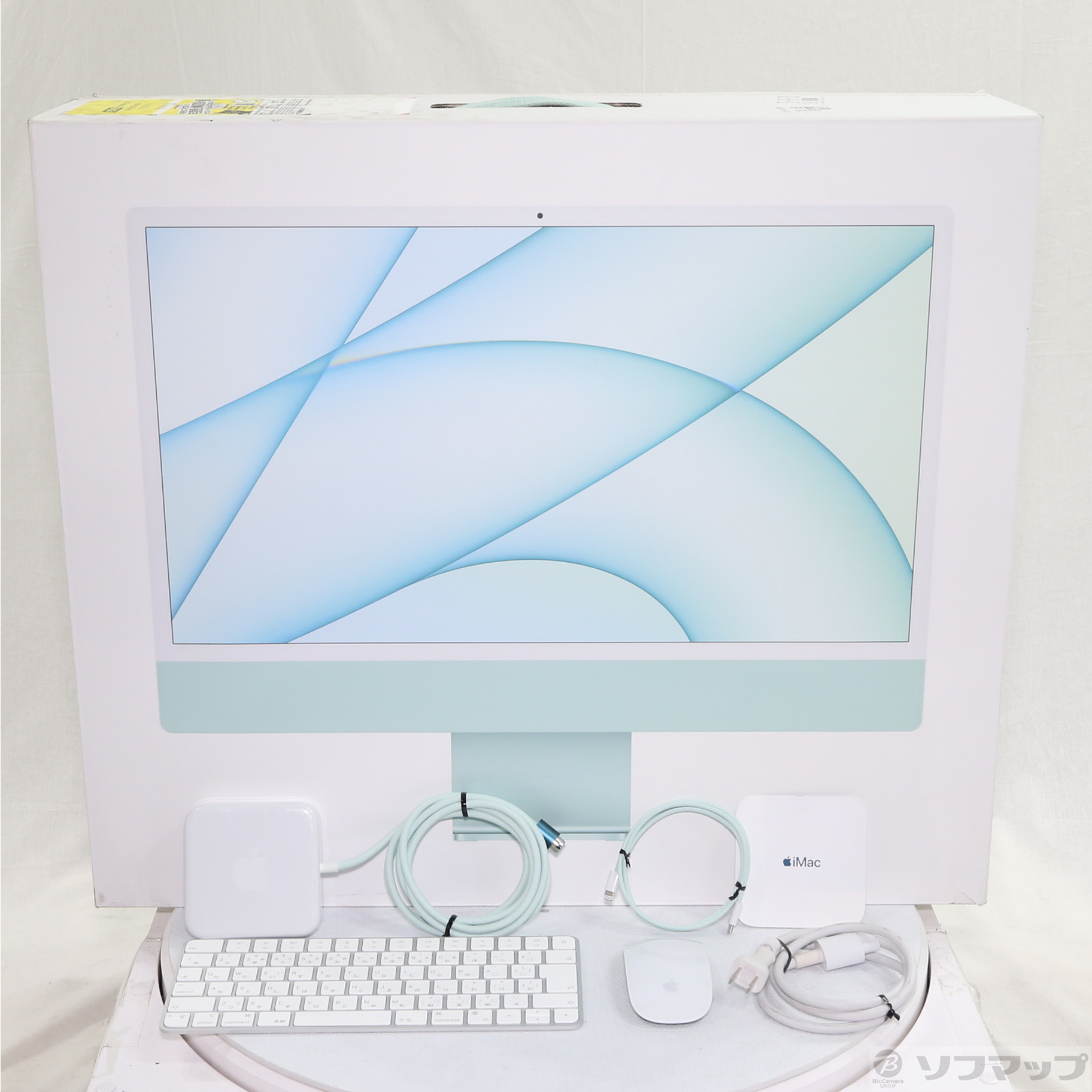 中古】iMac 24-inch Mid 2021 MJV83J／A Apple M1 8コアCPU_7コアGPU