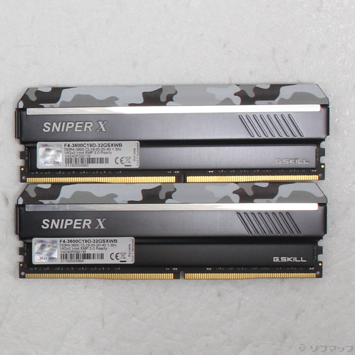 中古】F4-3600C19D-32GSXWB 32GB 16GB×2枚組 [2133056729972] - リコレ