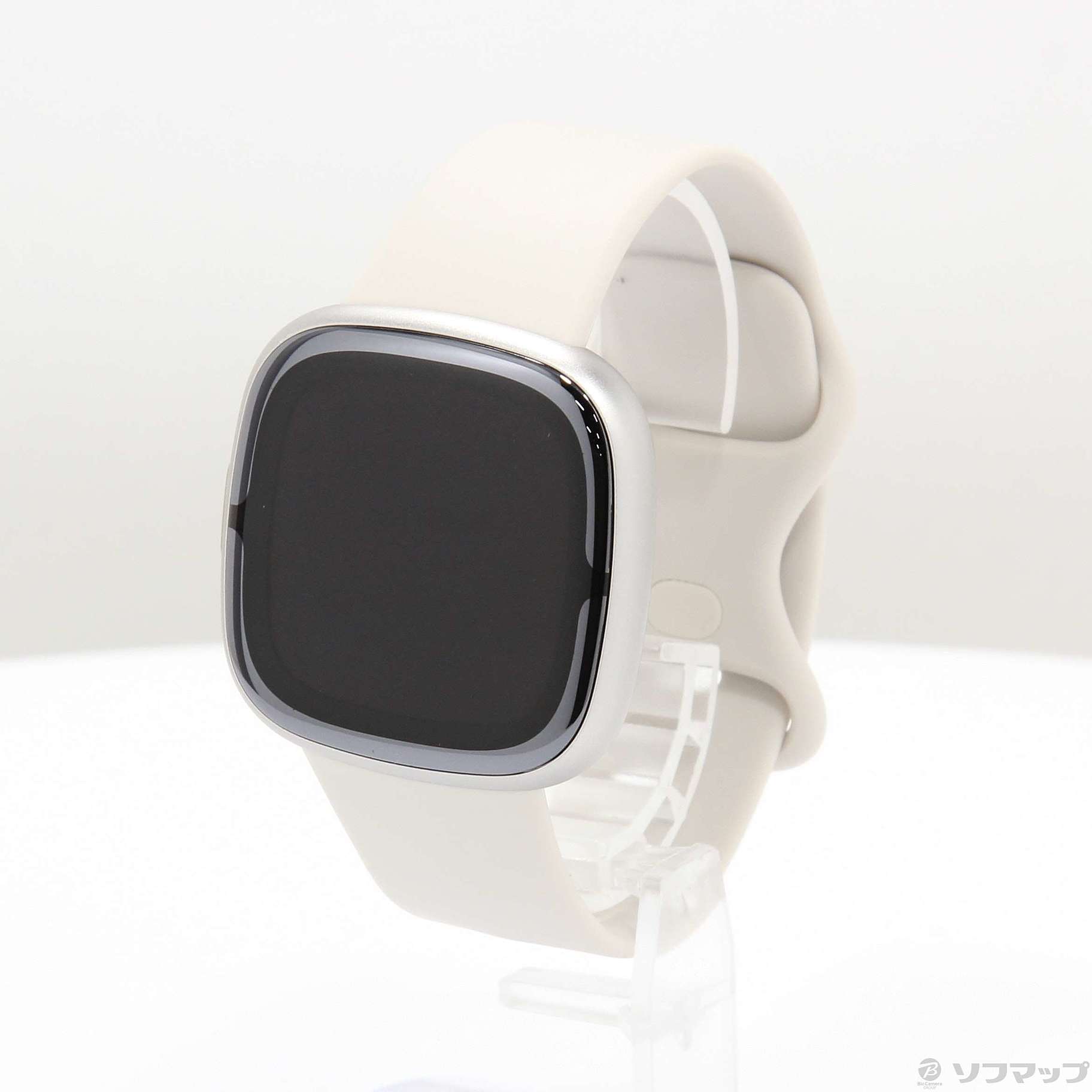 中古】Fitbit Sense 2 FB521SRWT-FRCJK ルナホワイト／プラチナ 