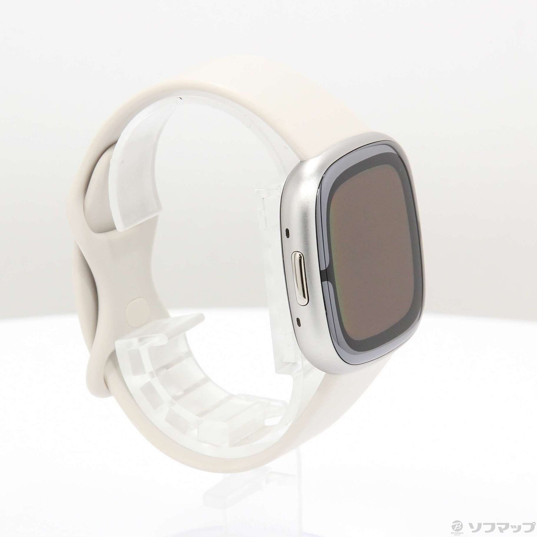 中古】Fitbit Sense 2 FB521SRWT-FRCJK ルナホワイト／プラチナ 