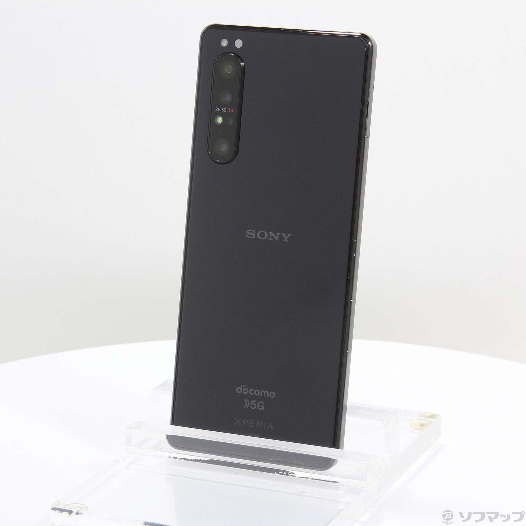 中古】Xperia 1 II 128GB ブラック SO-51A docomoロック解除SIMフリー 