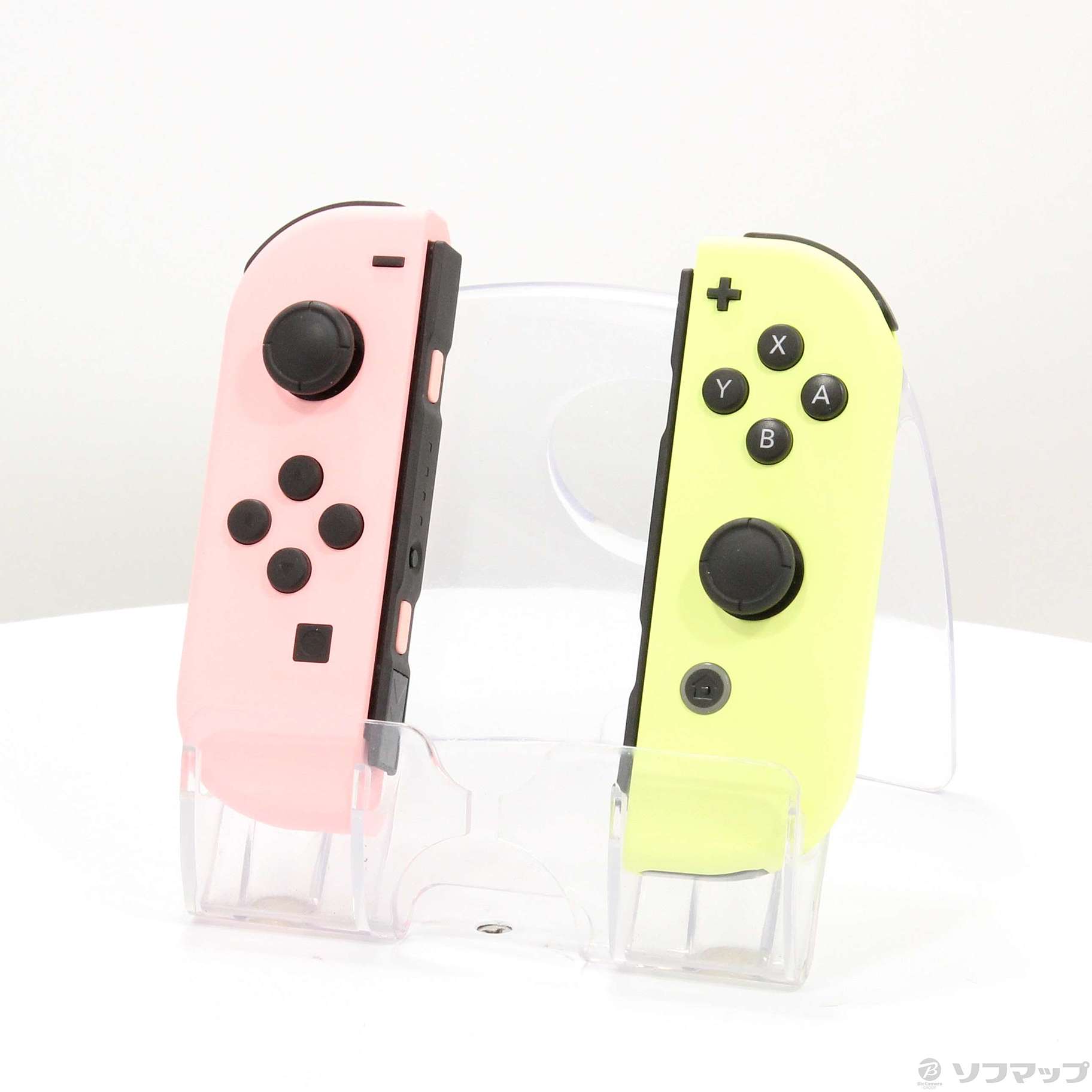 中古】Joy-Con(L) パステルピンク／(R) パステルイエロー HAC-A-JAVAF