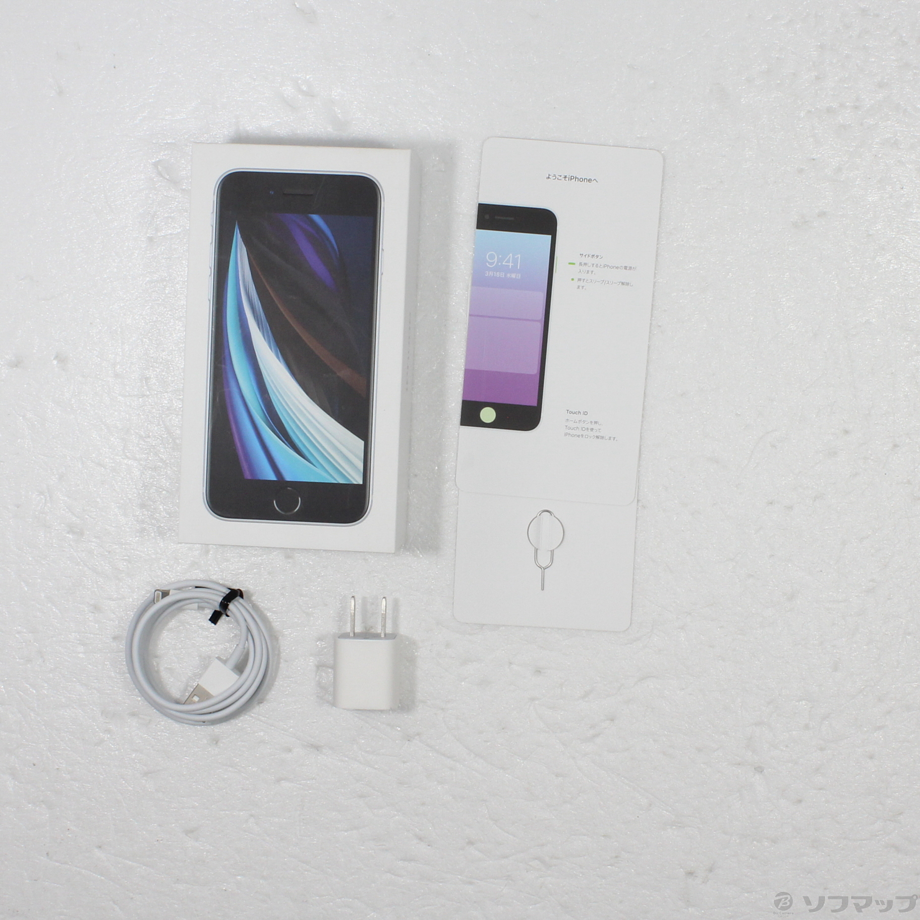 中古】iPhone SE 第2世代 64GB ホワイト MX9T2J／A SIMフリー
