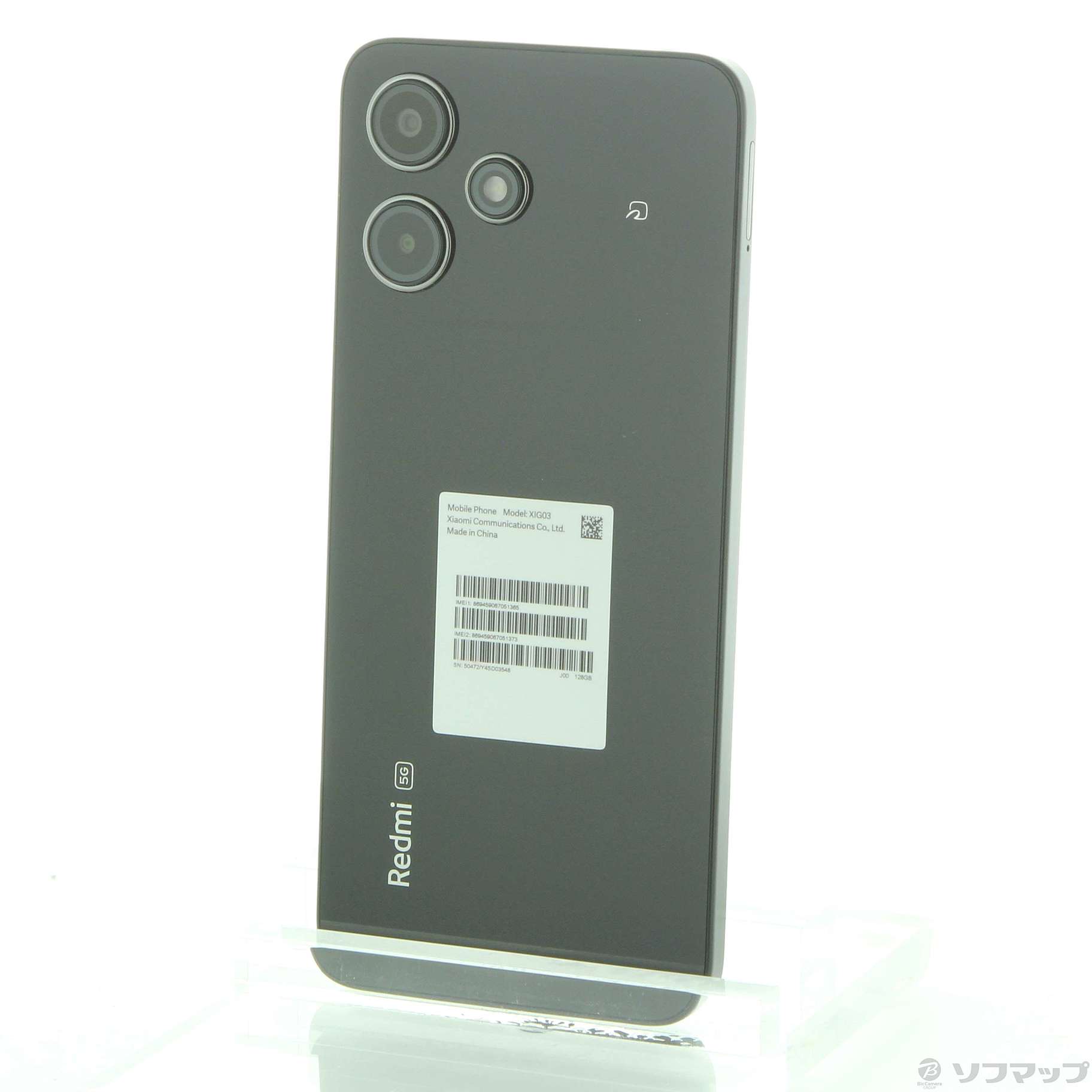 中古品〕 Redmi 12 5G 128GB ミッドナイトブラック XIG03 au SIMフリー｜の通販はソフマップ[sofmap]