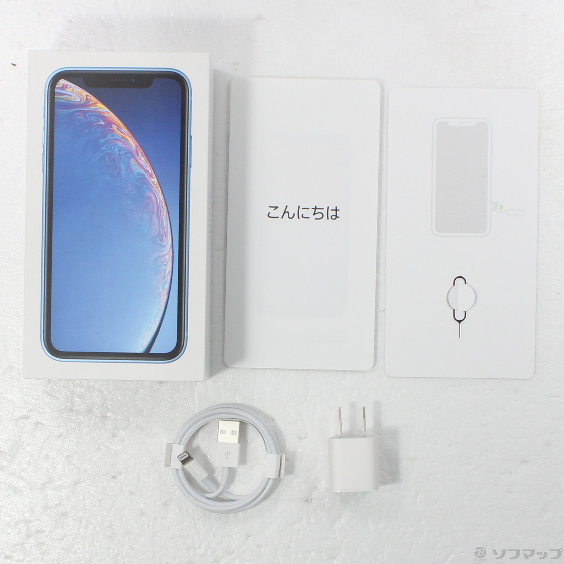 中古】iPhoneXR 128GB ブルー MT0U2J／A SIMフリー